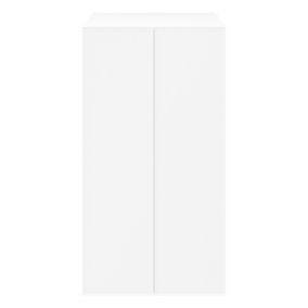 GoodHome Atomia Freestanding Matt white Particle board Double Wardrobe (H)1875mm (W)1000mm (D)580mm