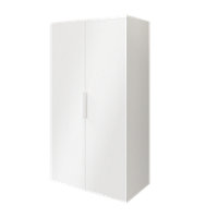 GoodHome Atomia Freestanding Modern High gloss High gloss white Particle board Medium Wardrobe (H)1875mm (W)1000mm (D)600mm