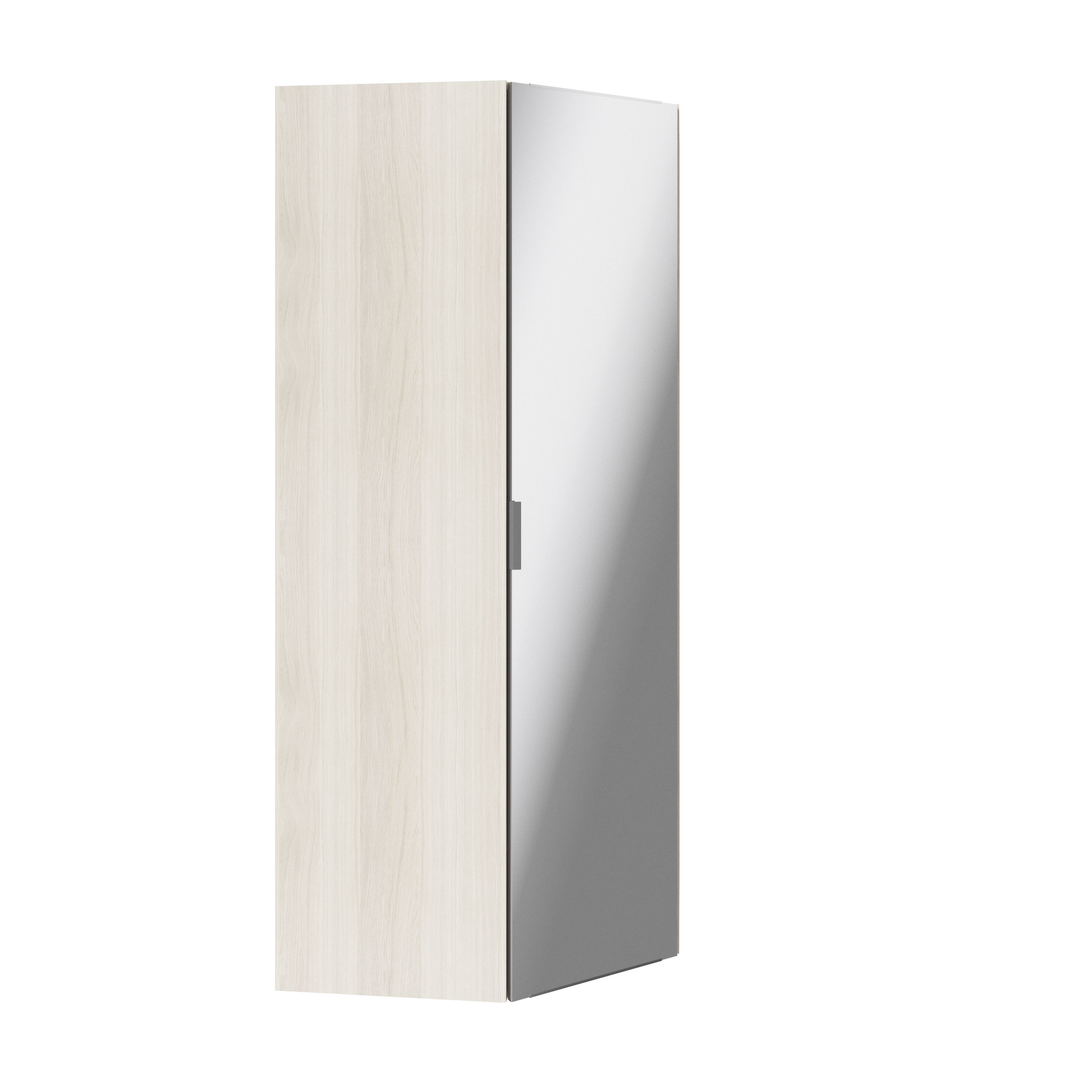 GoodHome Atomia Freestanding Modern Matt oak effect Particle board Large Wardrobe (H)2250mm (W)1300mm (D)580mm