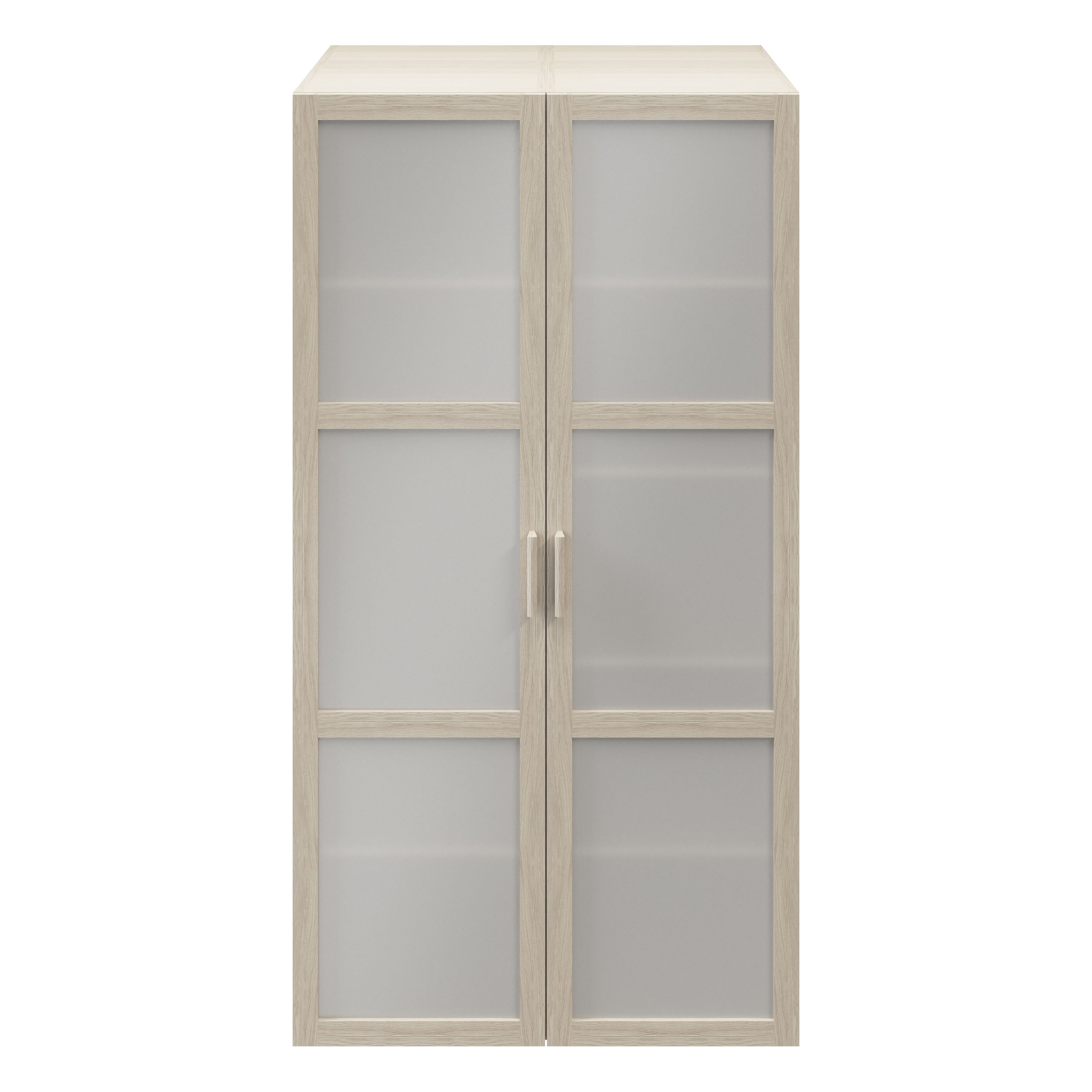 GoodHome Atomia Freestanding Modern Oak effect Particle board Medium Wardrobe (H)1875mm (W)1000mm (D)580mm