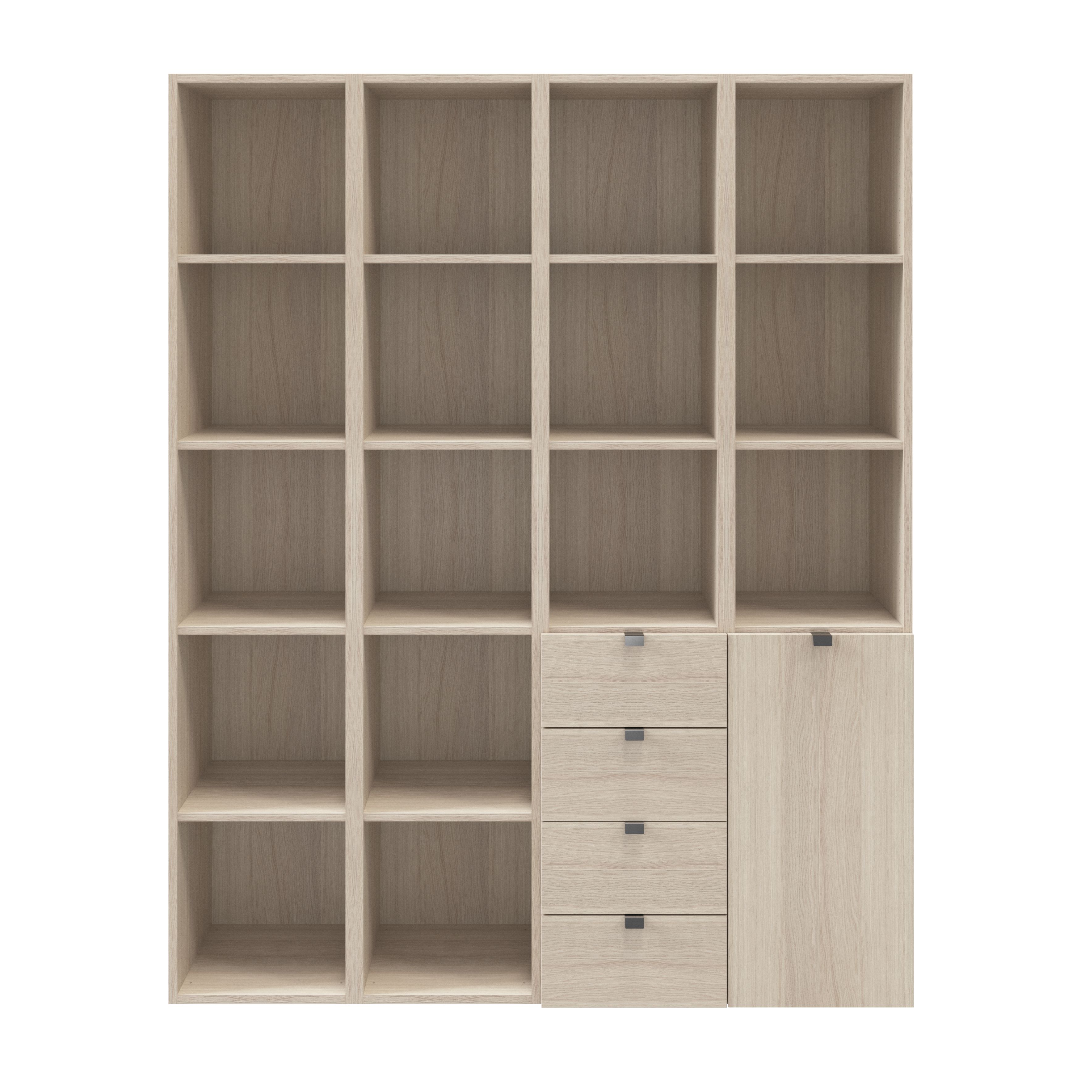 GoodHome Atomia Freestanding Oak effect Large Bookcases, shelving units & display cabinets (H)1875mm