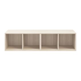 GoodHome Atomia Freestanding Oak effect Small Bookcases, shelving units & display cabinets (H)375mm
