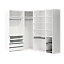 GoodHome Atomia Freestanding White Large bedroom storage unit kit (H)2250mm (W)3800mm (D)580mm