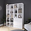 GoodHome Atomia Freestanding White Large Bookcases, shelving units & display cabinets (H)1875mm