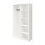 GoodHome Atomia Freestanding White Mirrored Small Wardrobe, clothing & shoes organiser (H)1875mm