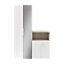 GoodHome Atomia Freestanding White Oak effect Mirrored door Medium Hallway storage unit kit (H)1125mm