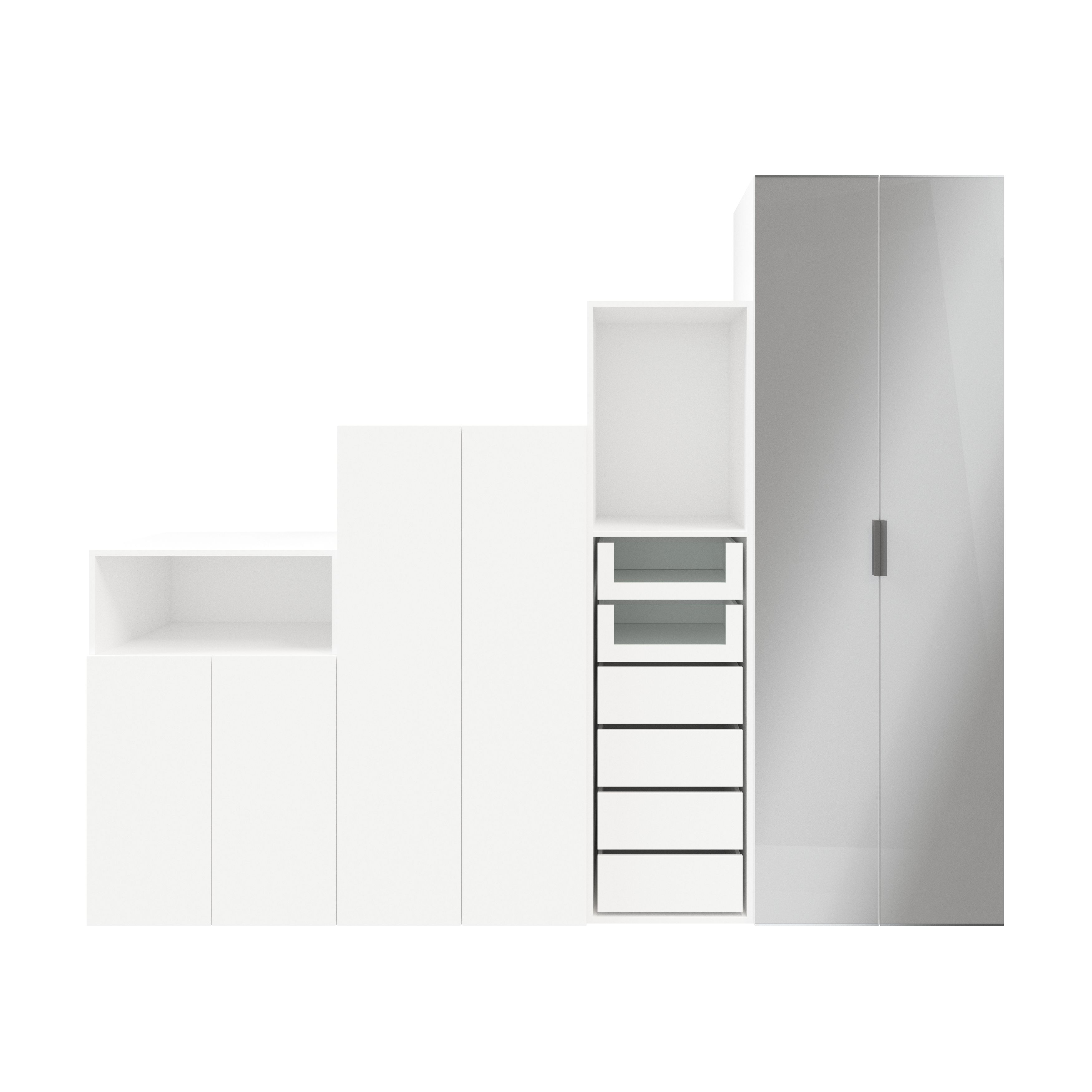 White on sale standing wardrobe