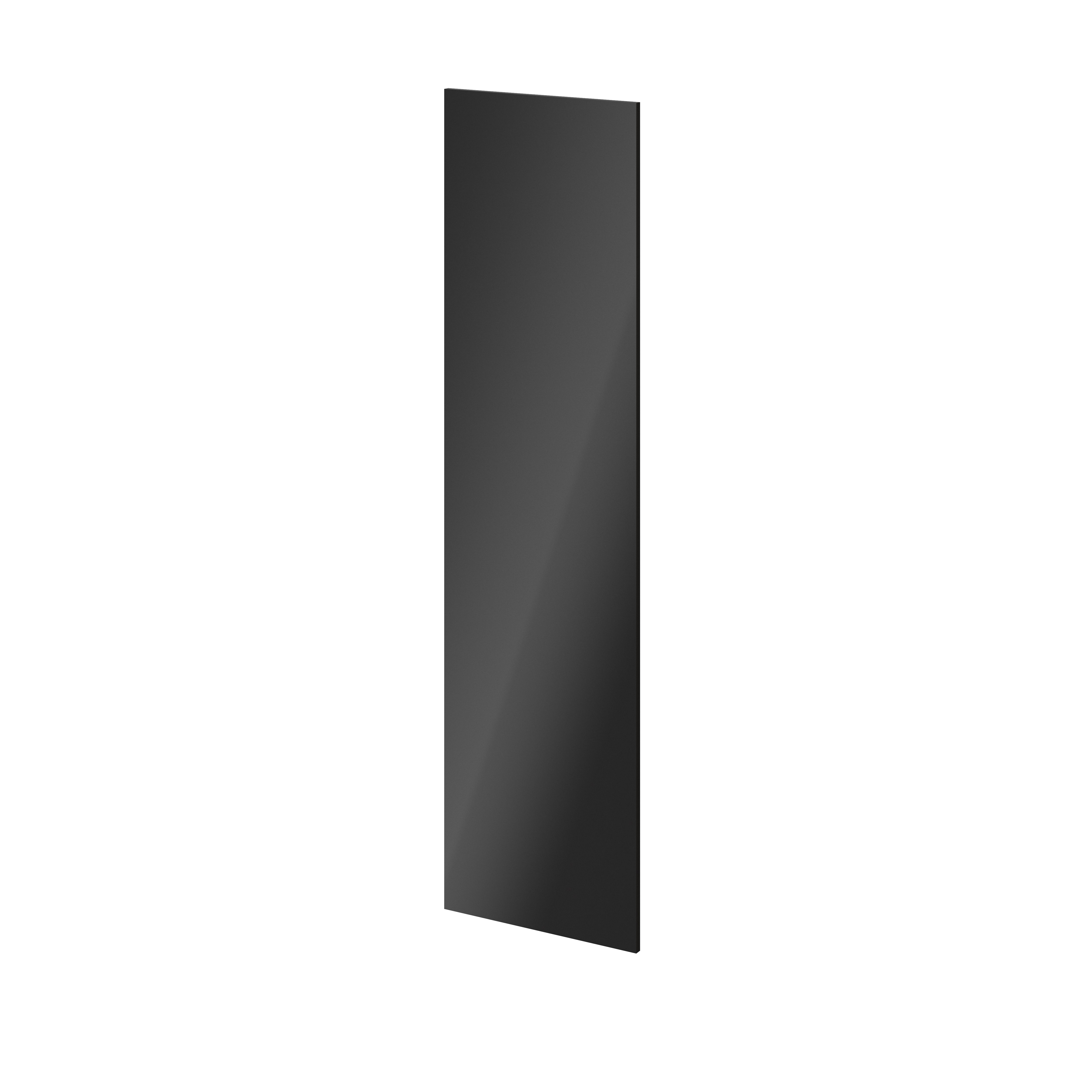 GoodHome Atomia Gloss Anthracite Non-mirrored Modular furniture door, (H) 1872mm (W) 497mm