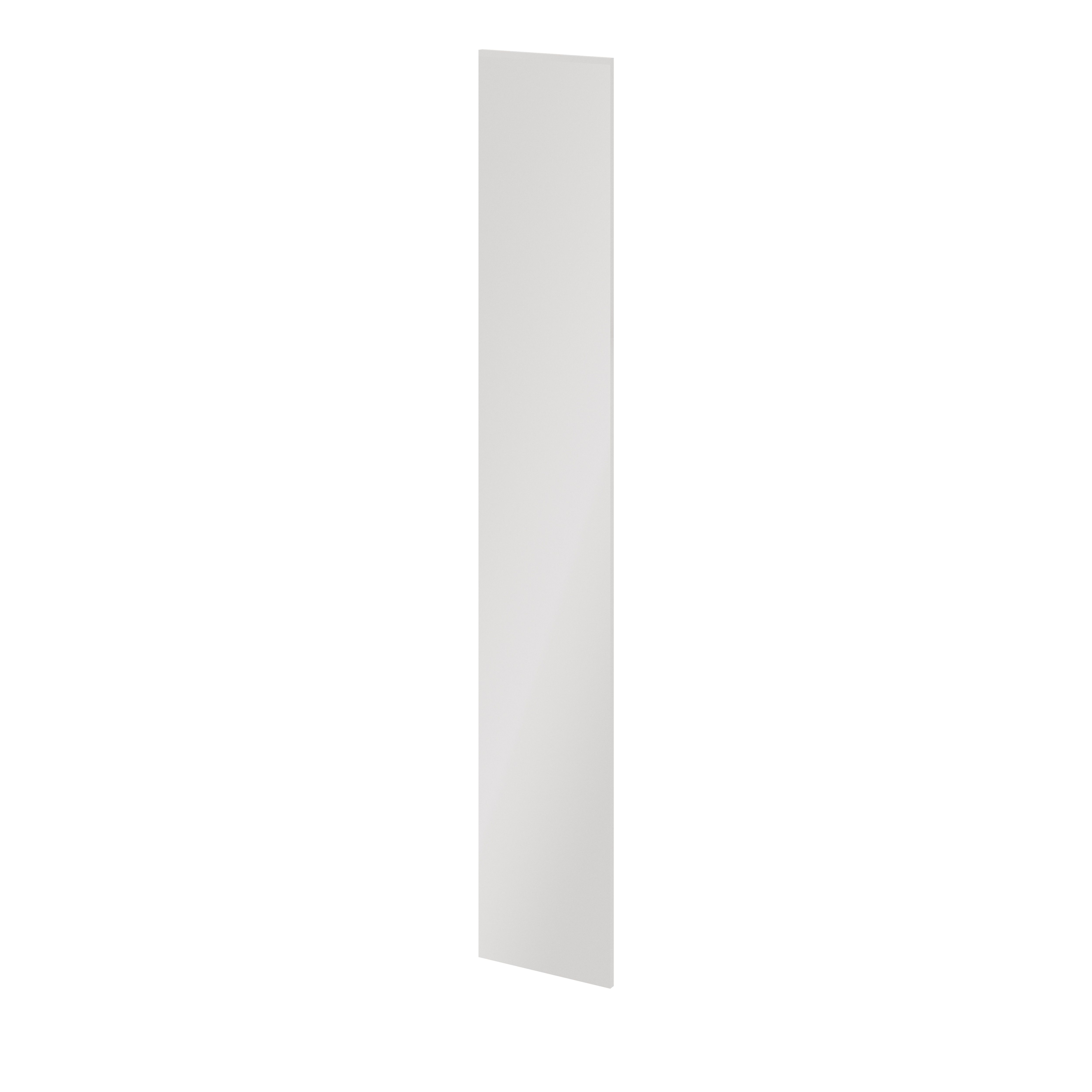 GoodHome Atomia Gloss White Non-mirrored Modular furniture door, (H) 2247mm (W) 372mm