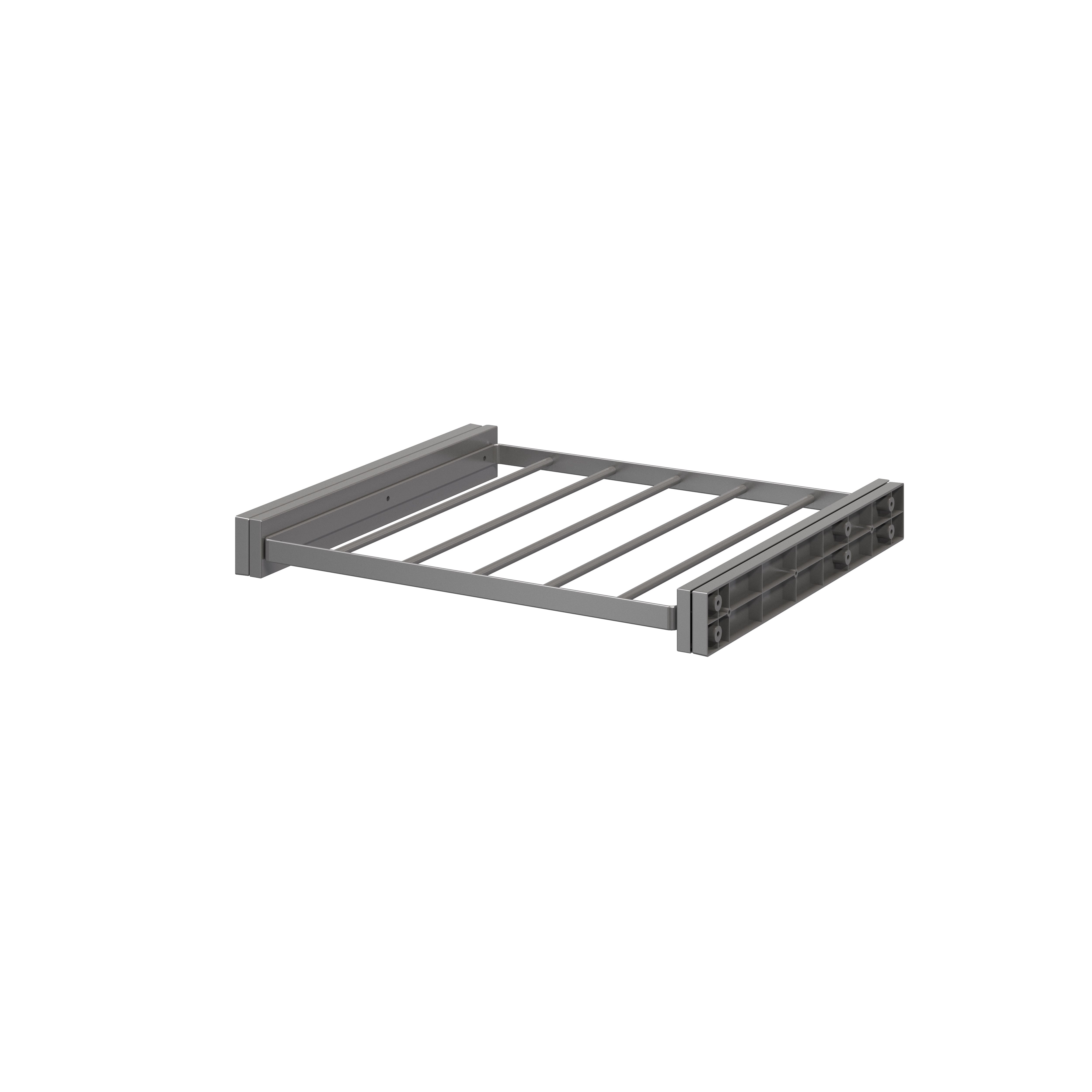 GoodHome Atomia Grey metallic effect Pull-out Trouser Storage rack (W)464mm (D)400mm