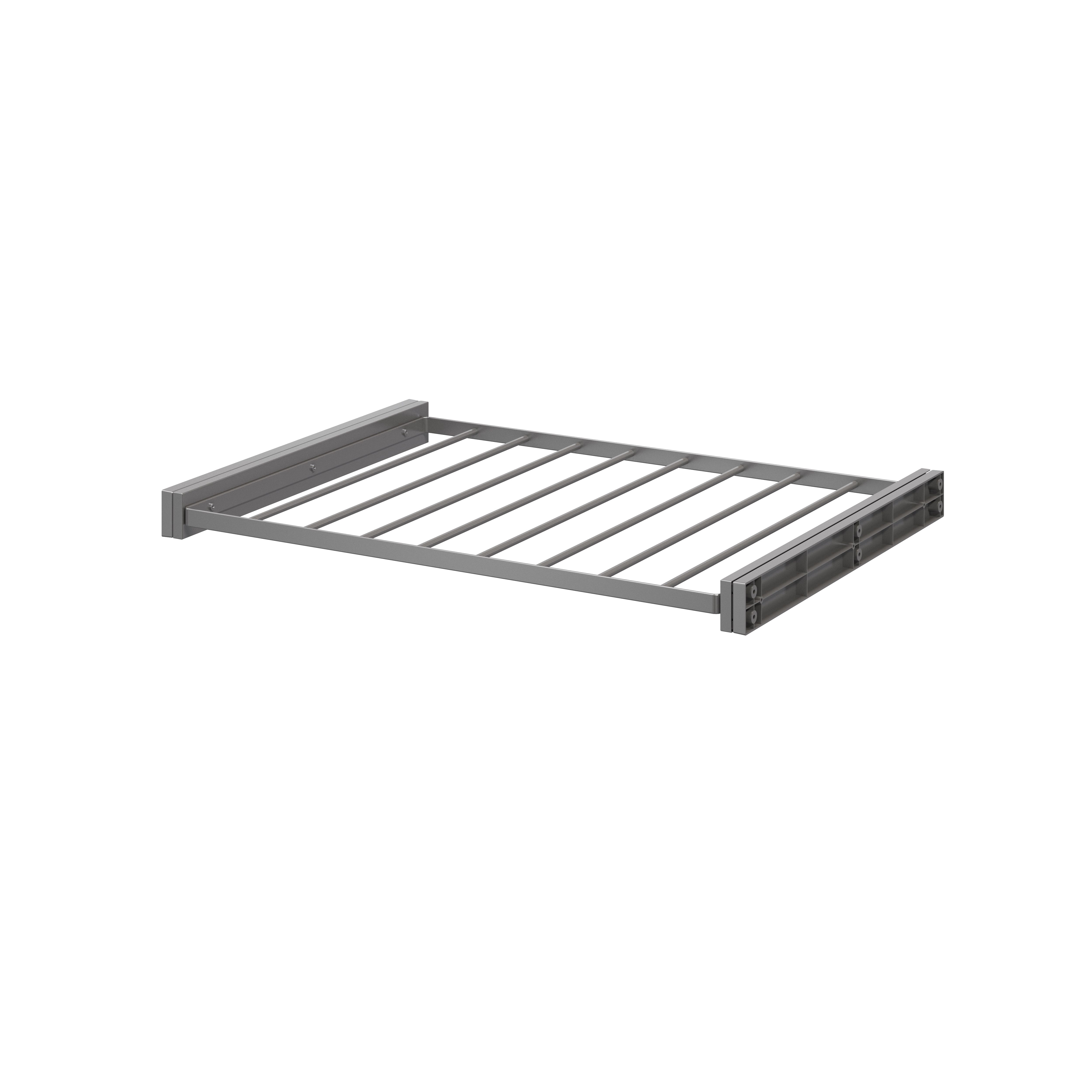 GoodHome Atomia Grey metallic effect Pull-out Trouser Storage rack (W)714mm (D)510mm