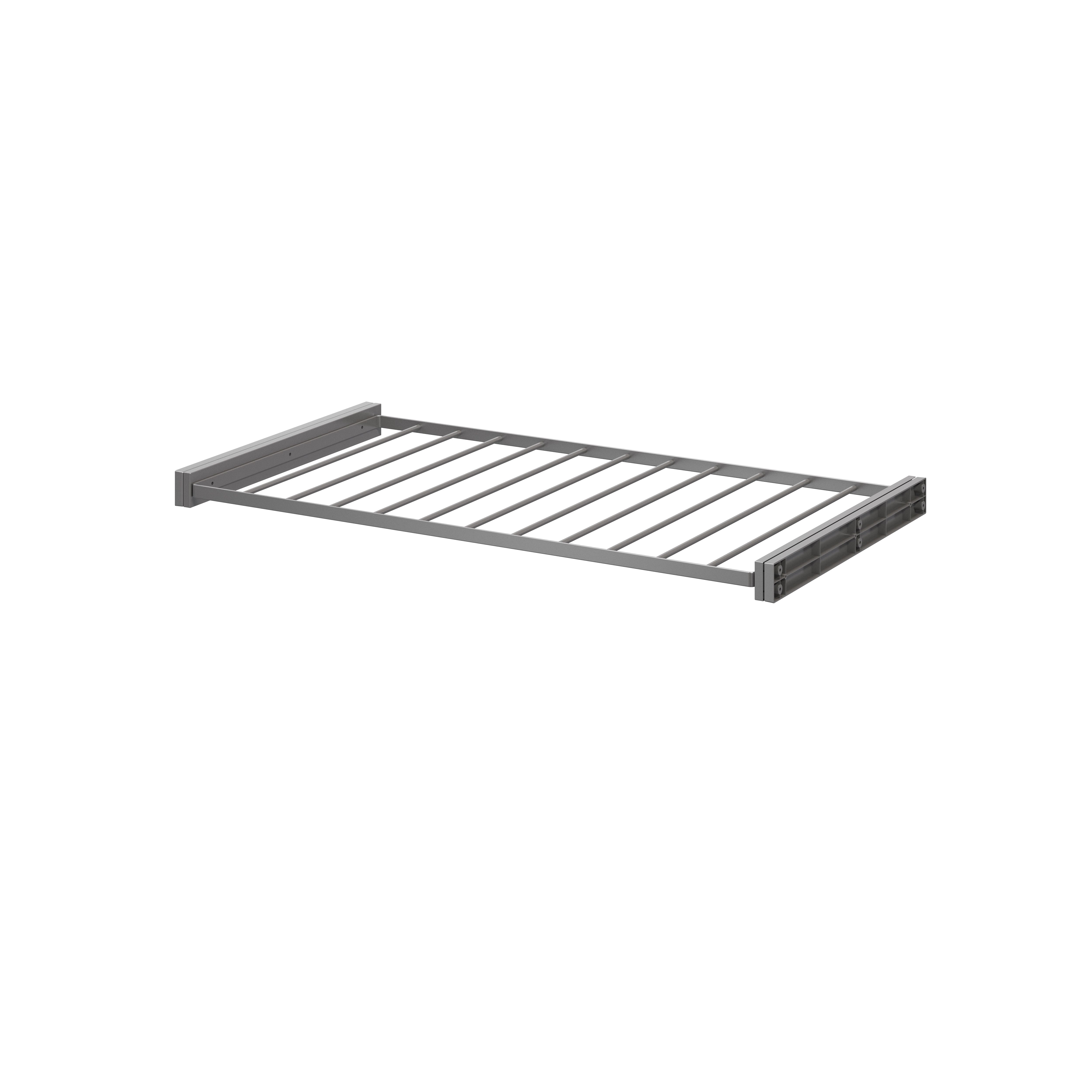 GoodHome Atomia Grey metallic effect Pull-out Trouser Storage rack (W)964mm (D)510mm