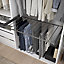 GoodHome Atomia Grey metallic effect Pull-out Trouser Storage rack (W)964mm (D)510mm