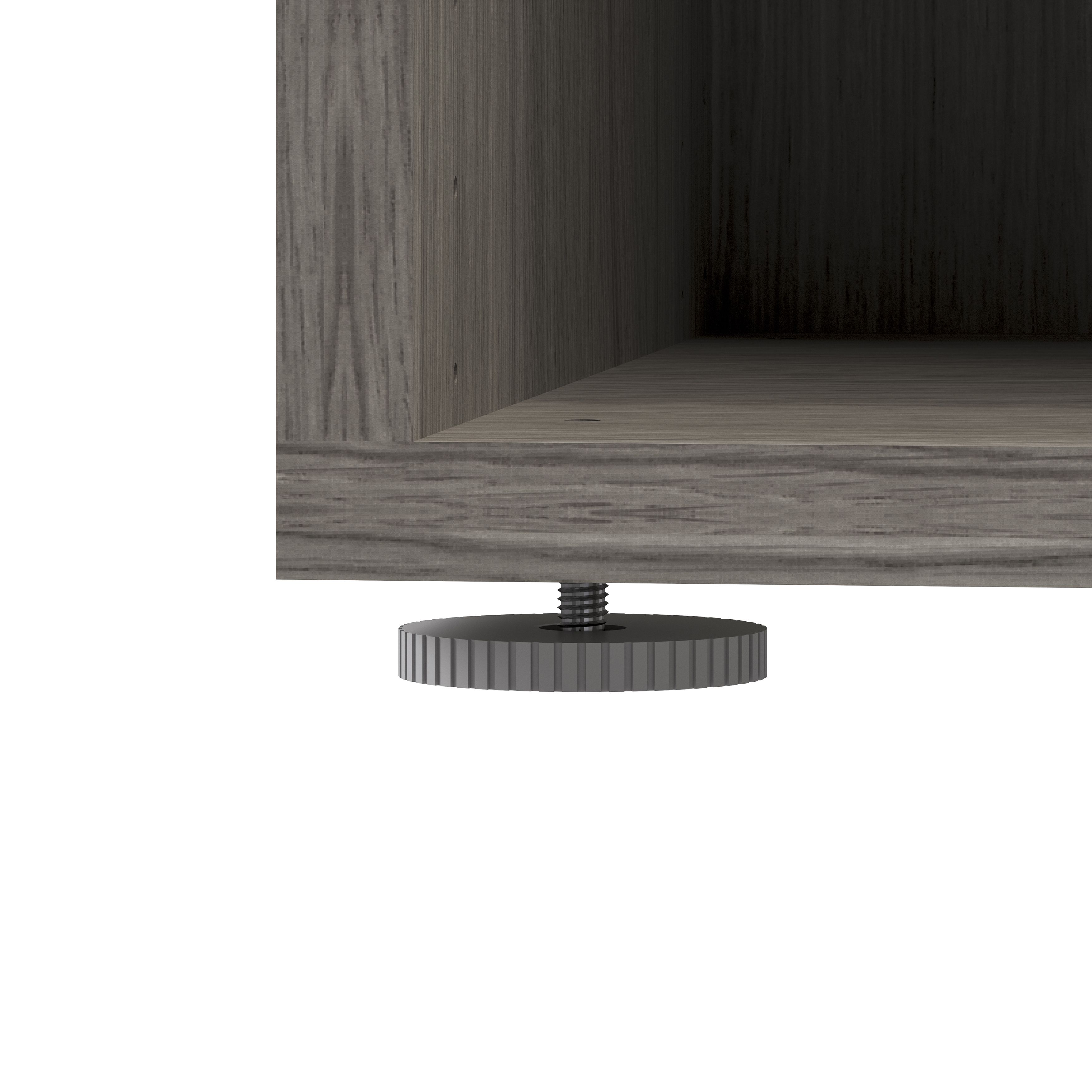 GoodHome Atomia Grey oak effect Modular furniture cabinet, (H)1875mm (W)375mm (D)450mm
