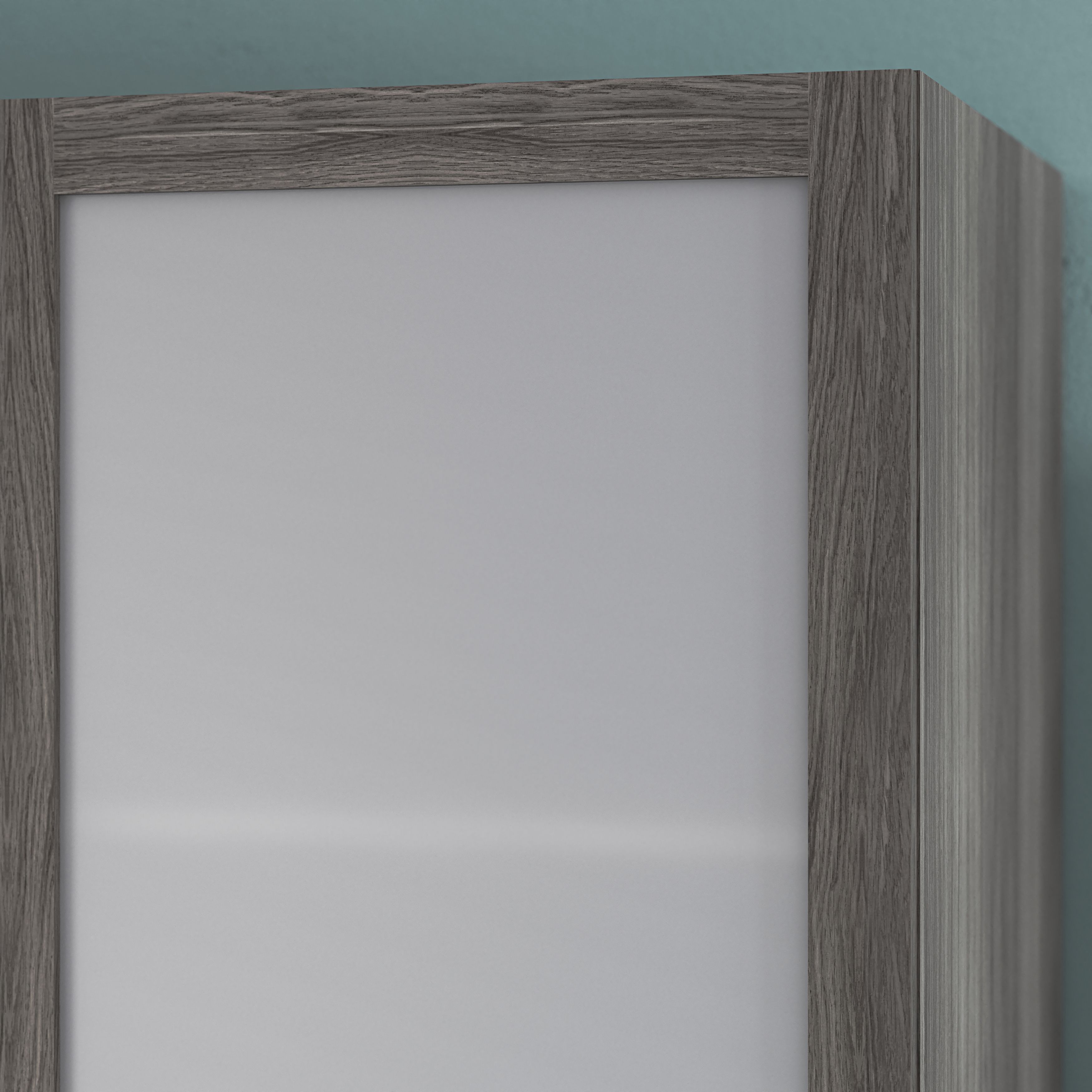 GoodHome Atomia Grey oak effect Opaque Non-mirrored Modular furniture door, (H) 1872mm (W) 497mm