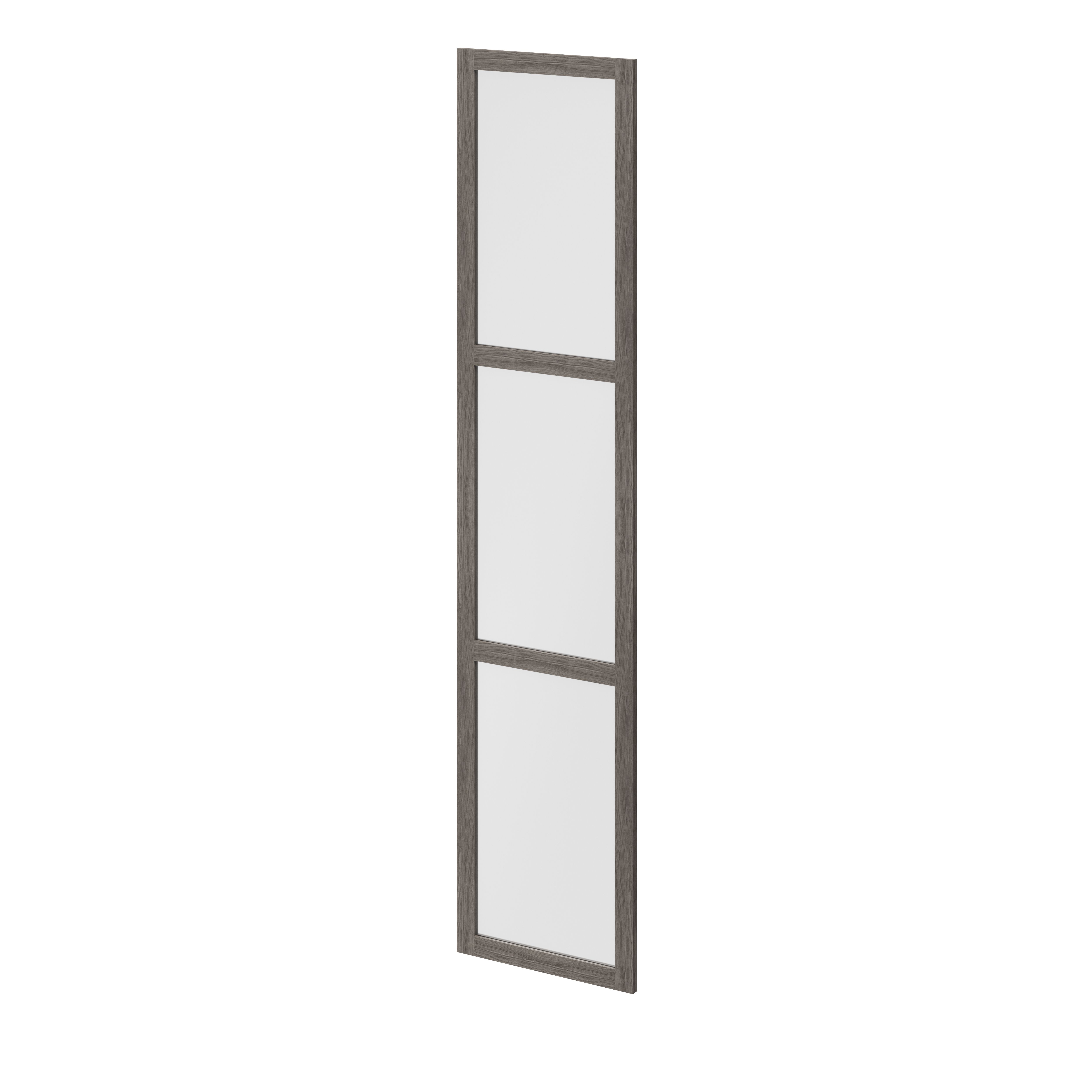 GoodHome Atomia Grey oak effect Opaque Non-mirrored Modular furniture door, (H) 2247mm (W) 497mm