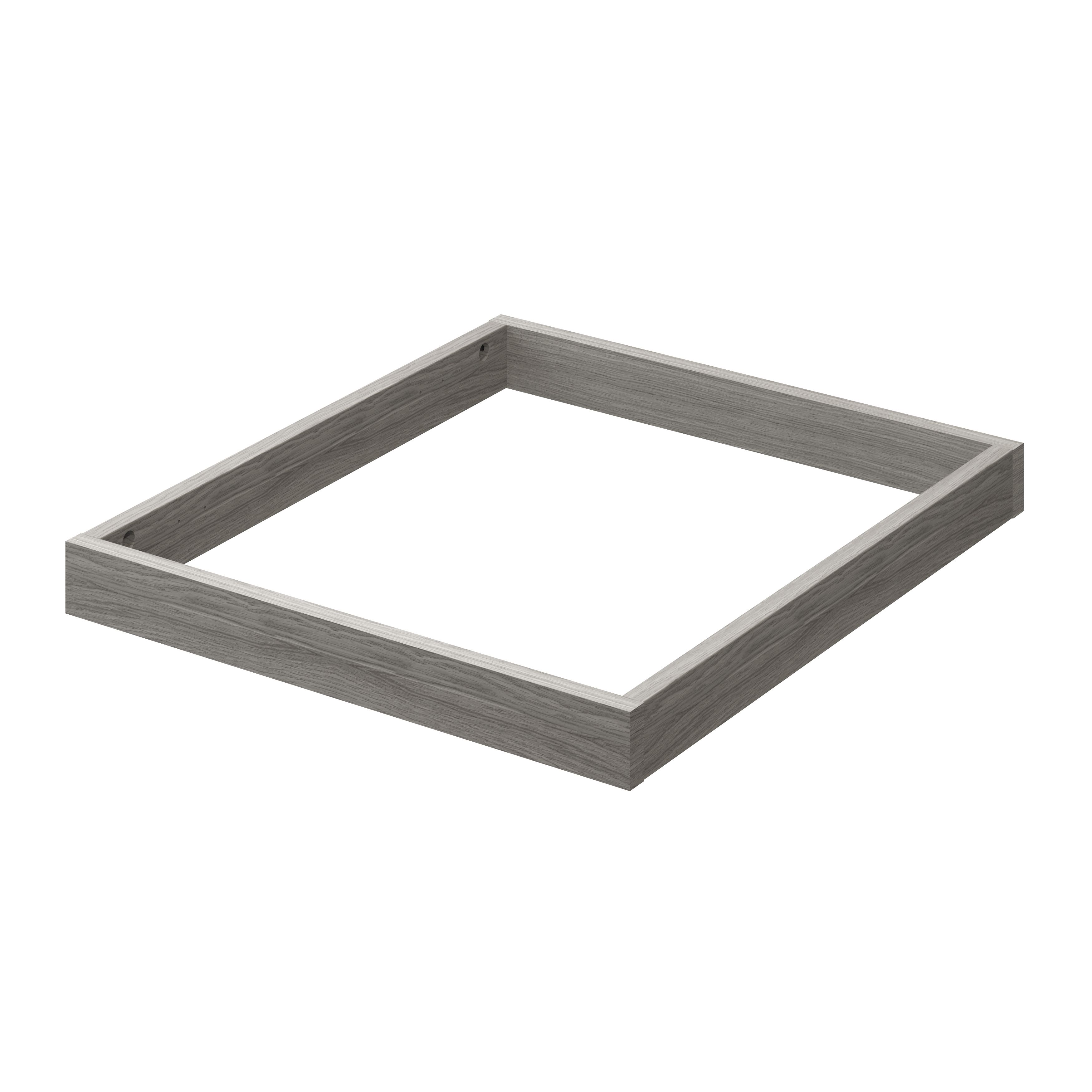 GoodHome Atomia Grey oak effect Plinth (L)578mm