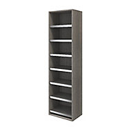 GoodHome Atomia Grey Oak effect Pull-out shoe rack (W)500mm