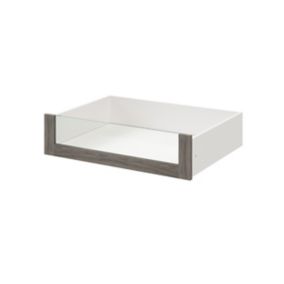 GoodHome Atomia Grey oak effect Shaker Drawer (H)170mm (W)714mm (D)500mm