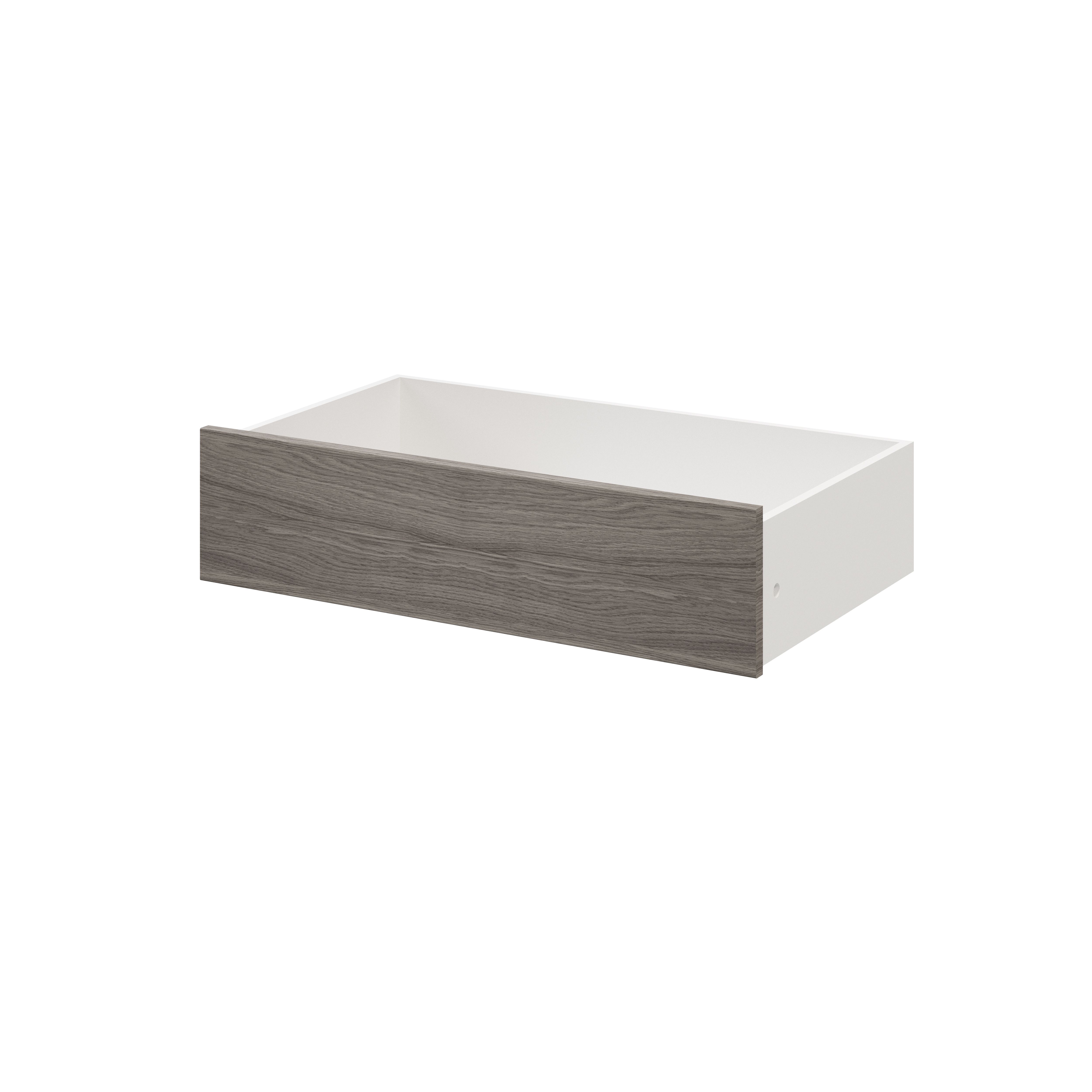 GoodHome Atomia Grey oak effect Slab Internal Drawer (H)170mm (W)714mm (D)390mm