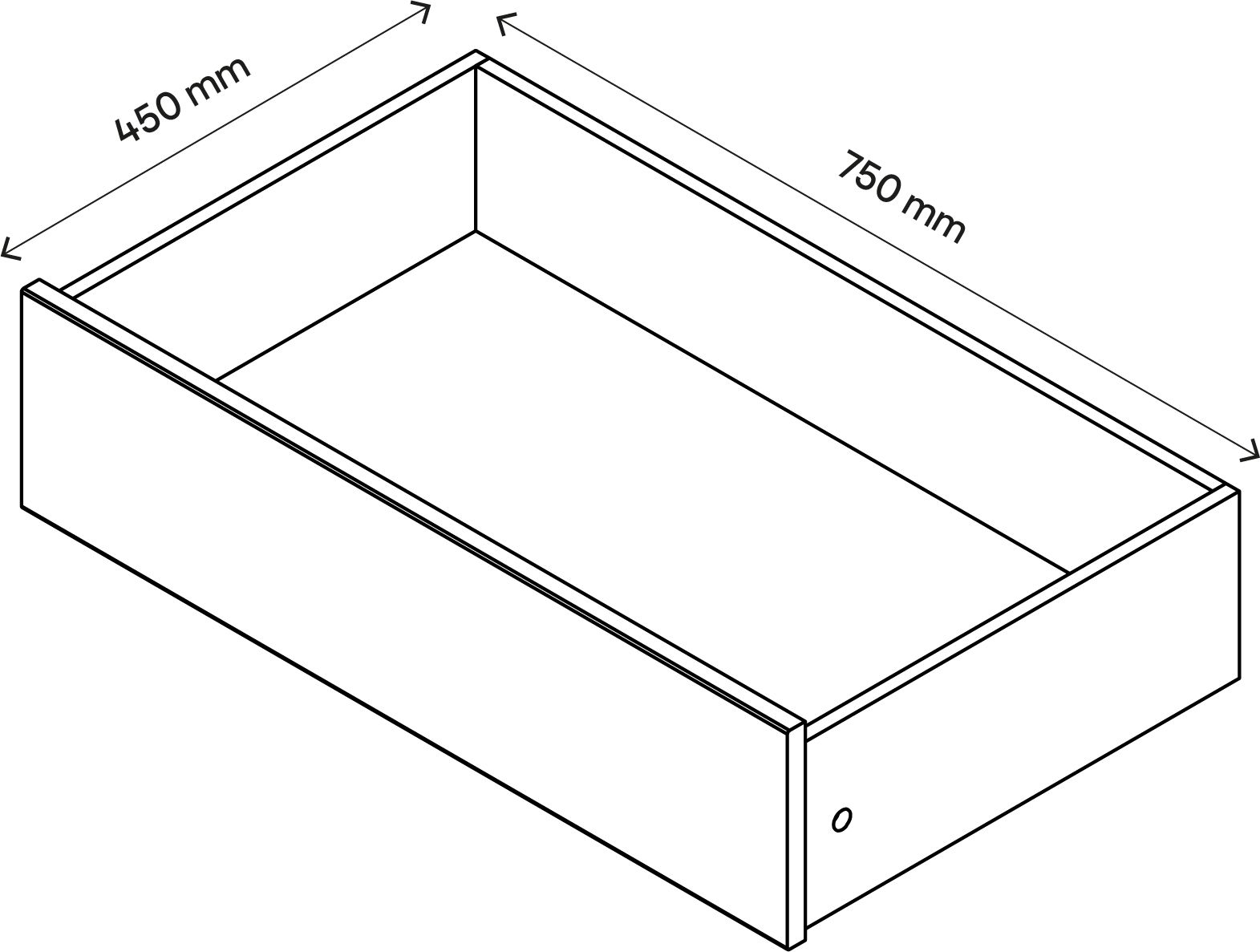 GoodHome Atomia Grey oak effect Slab Internal Drawer (H)170mm (W)714mm (D)390mm