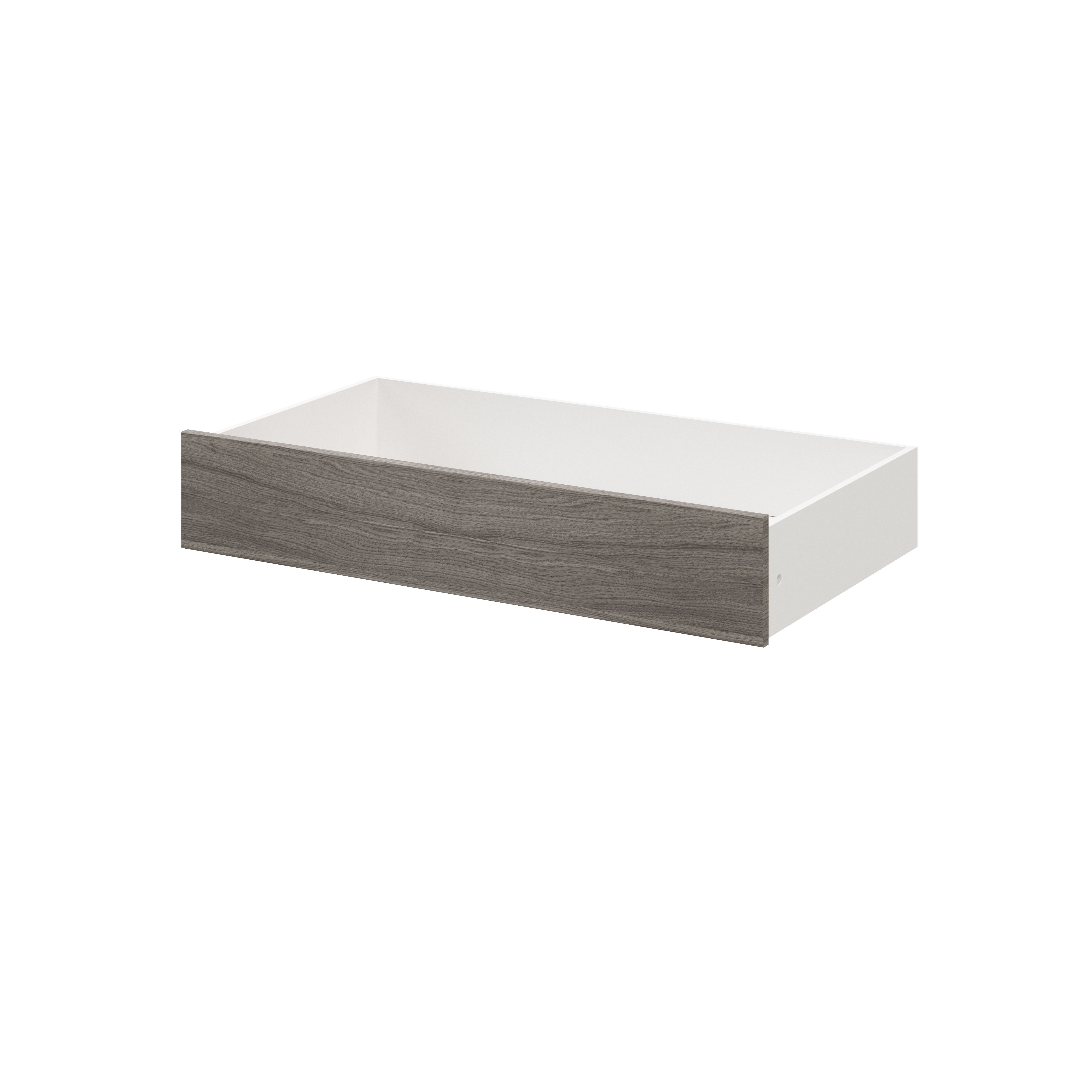 GoodHome Atomia Grey oak effect Slab Internal Drawer (H)170mm (W)937mm (D)500mm