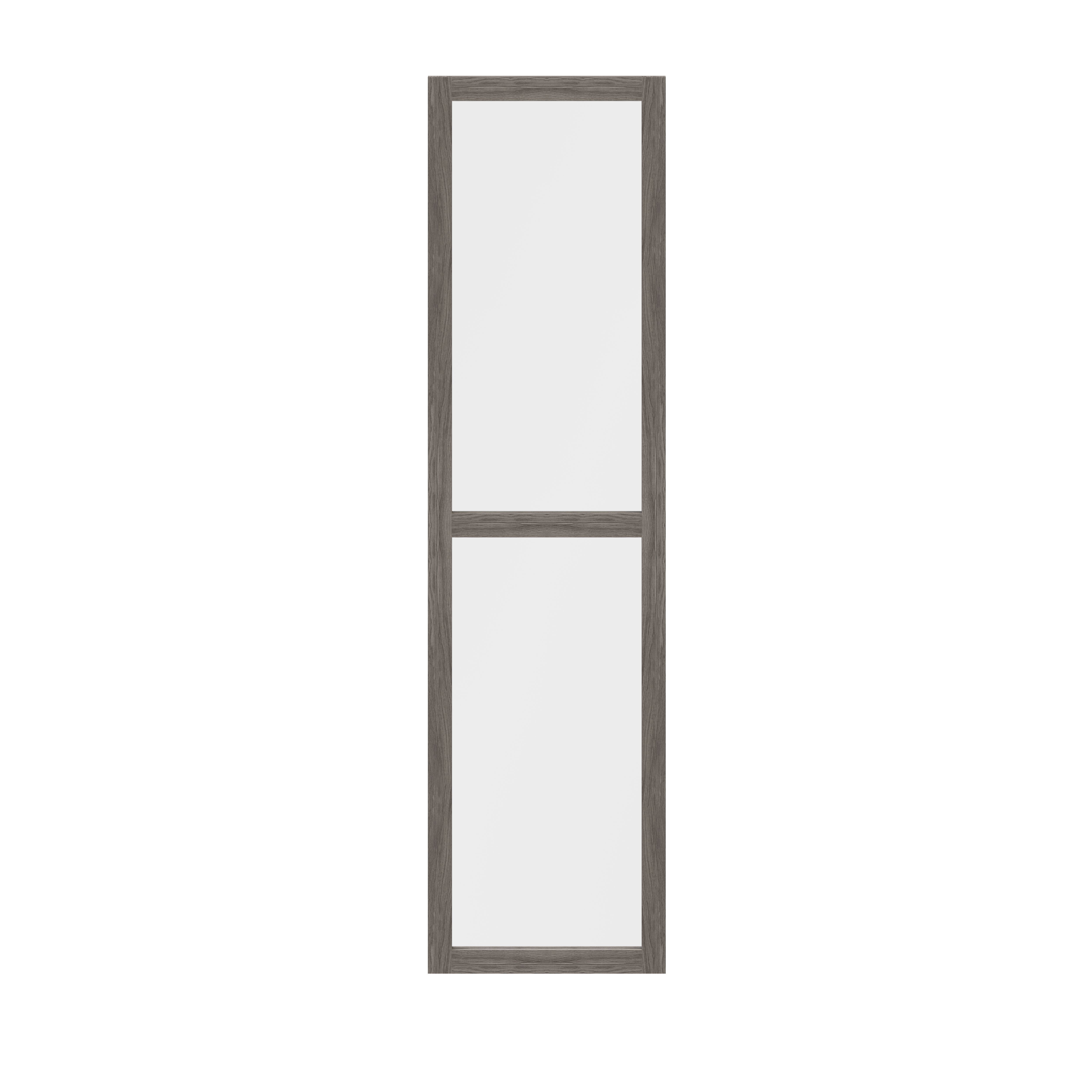 GoodHome Atomia Grey oak effect Transparent Non-mirrored Modular furniture door, (H) 1872mm (W) 497mm