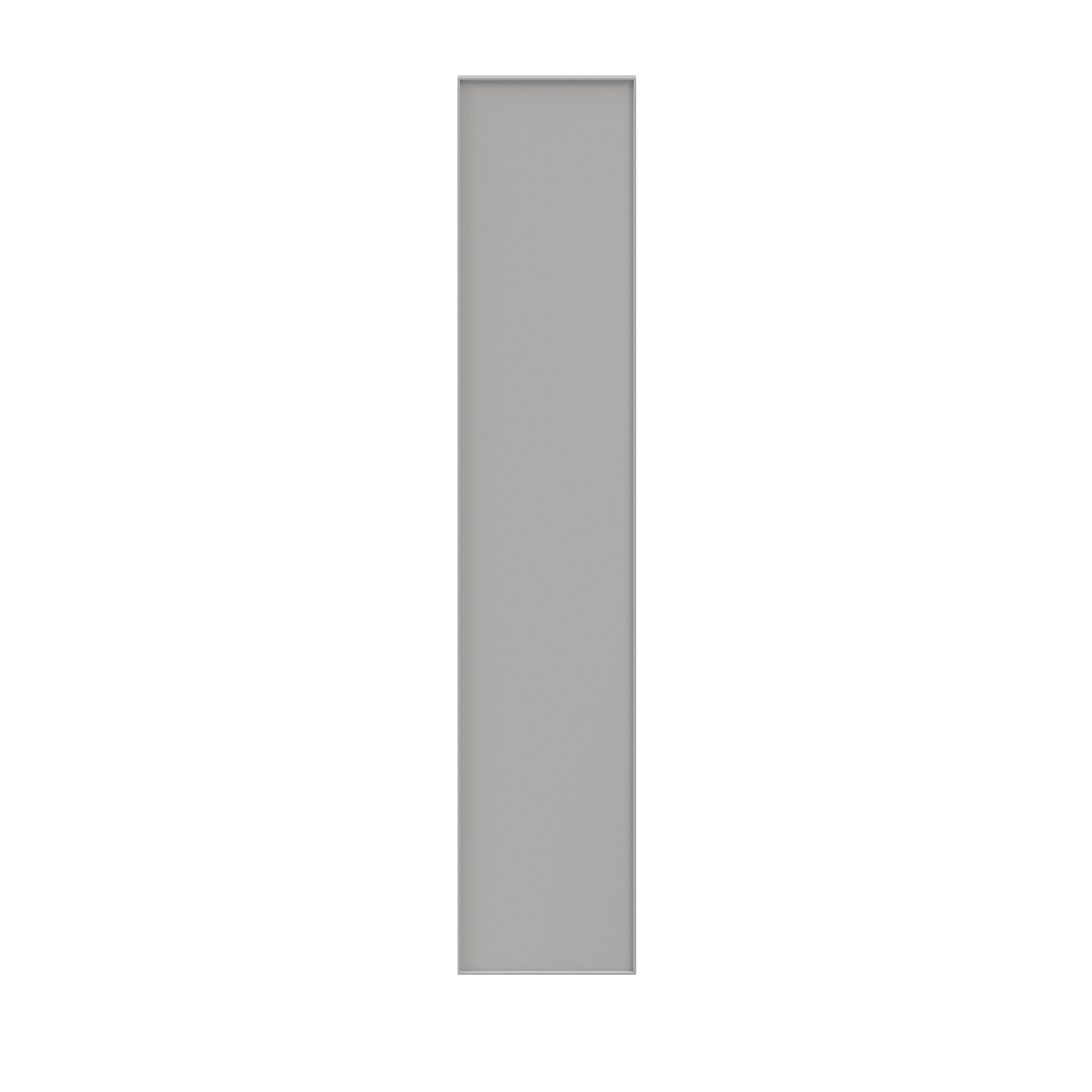 GoodHome Atomia Matt Anthracite Non-mirrored Modular furniture door, (H) 1872mm (W) 372mm