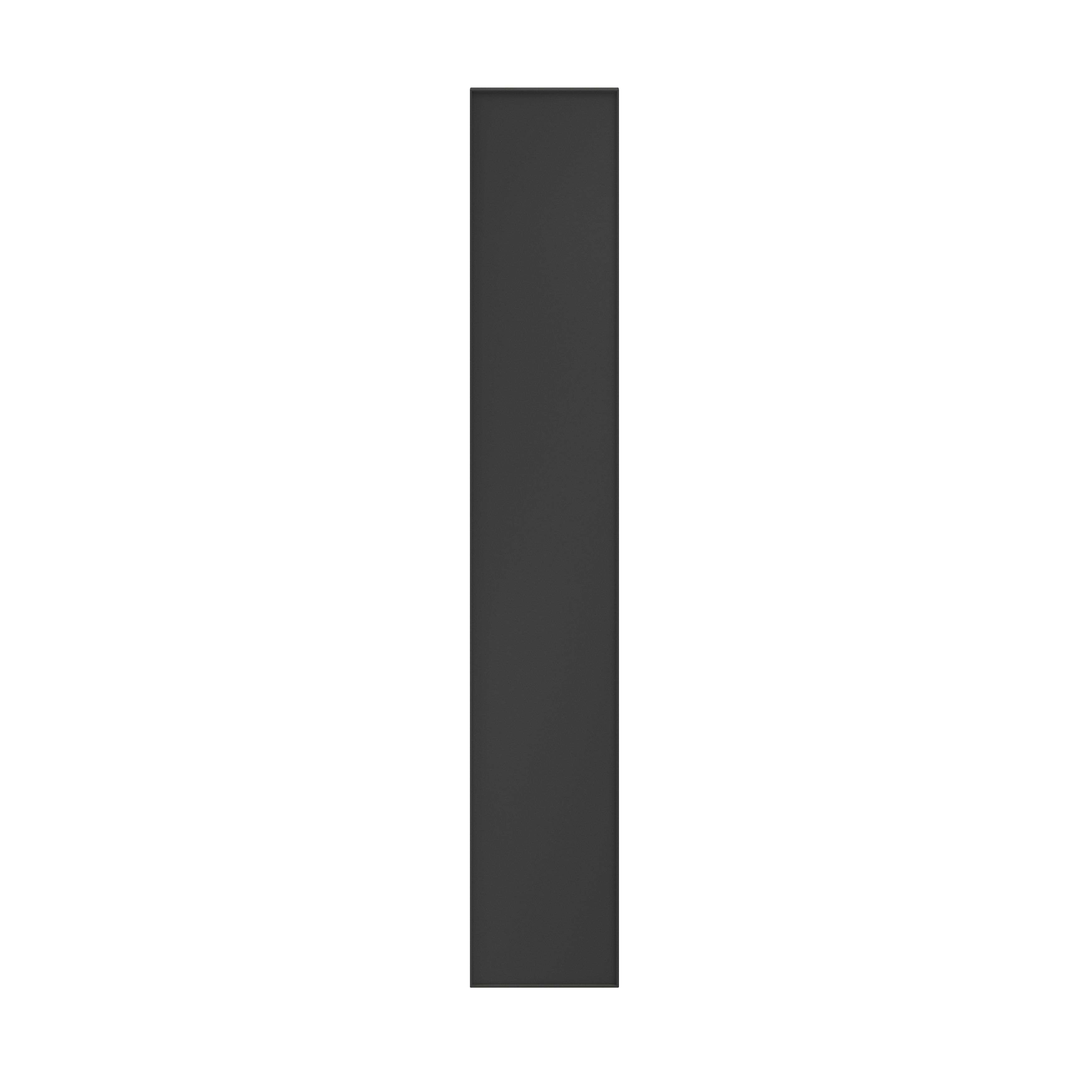 GoodHome Atomia Matt Anthracite Non-mirrored Modular furniture door, (H) 2247mm (W) 372mm