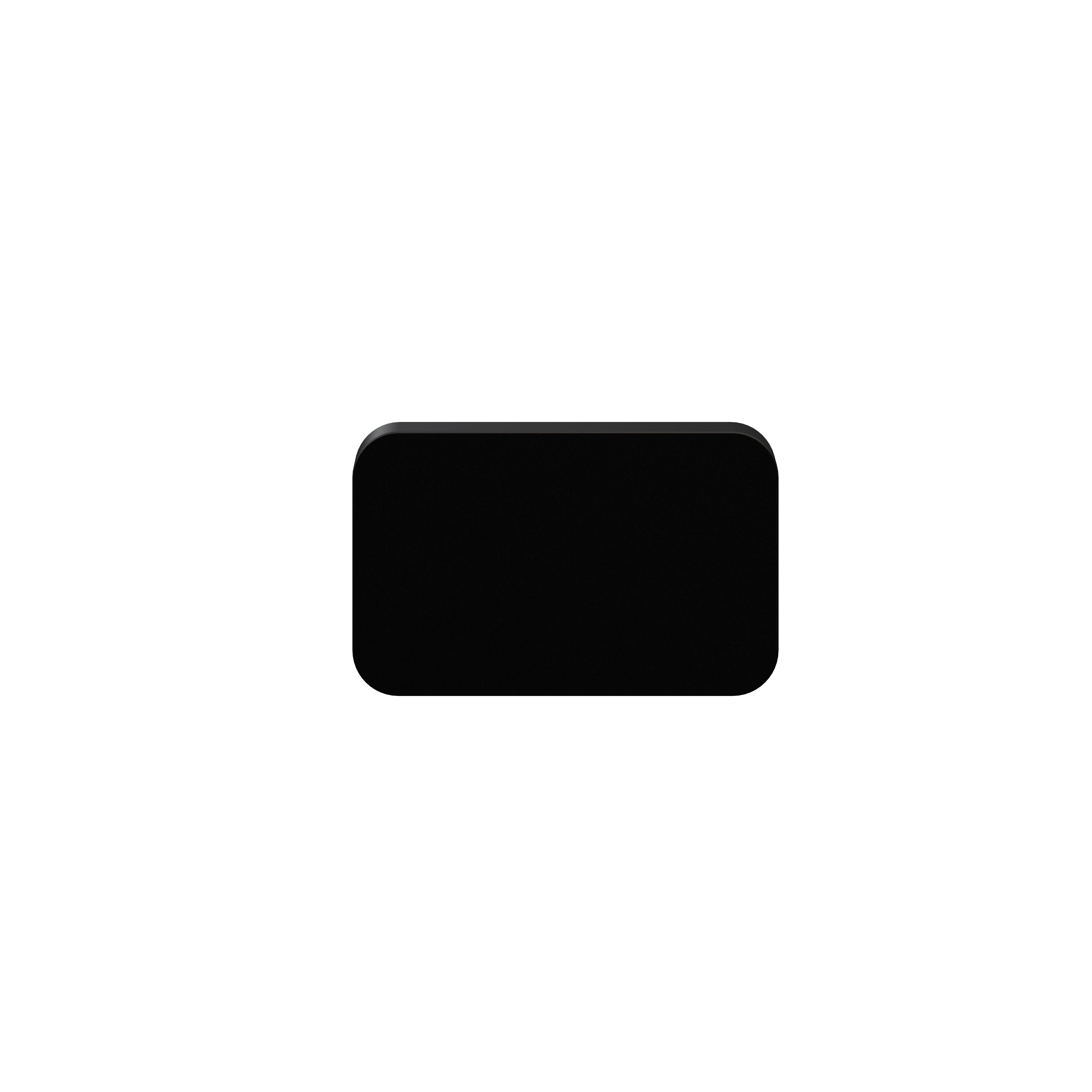 GoodHome Atomia Matt Black Doors & drawers Front Handle (L)3.7cm (D)20.5mm, Pack of 2