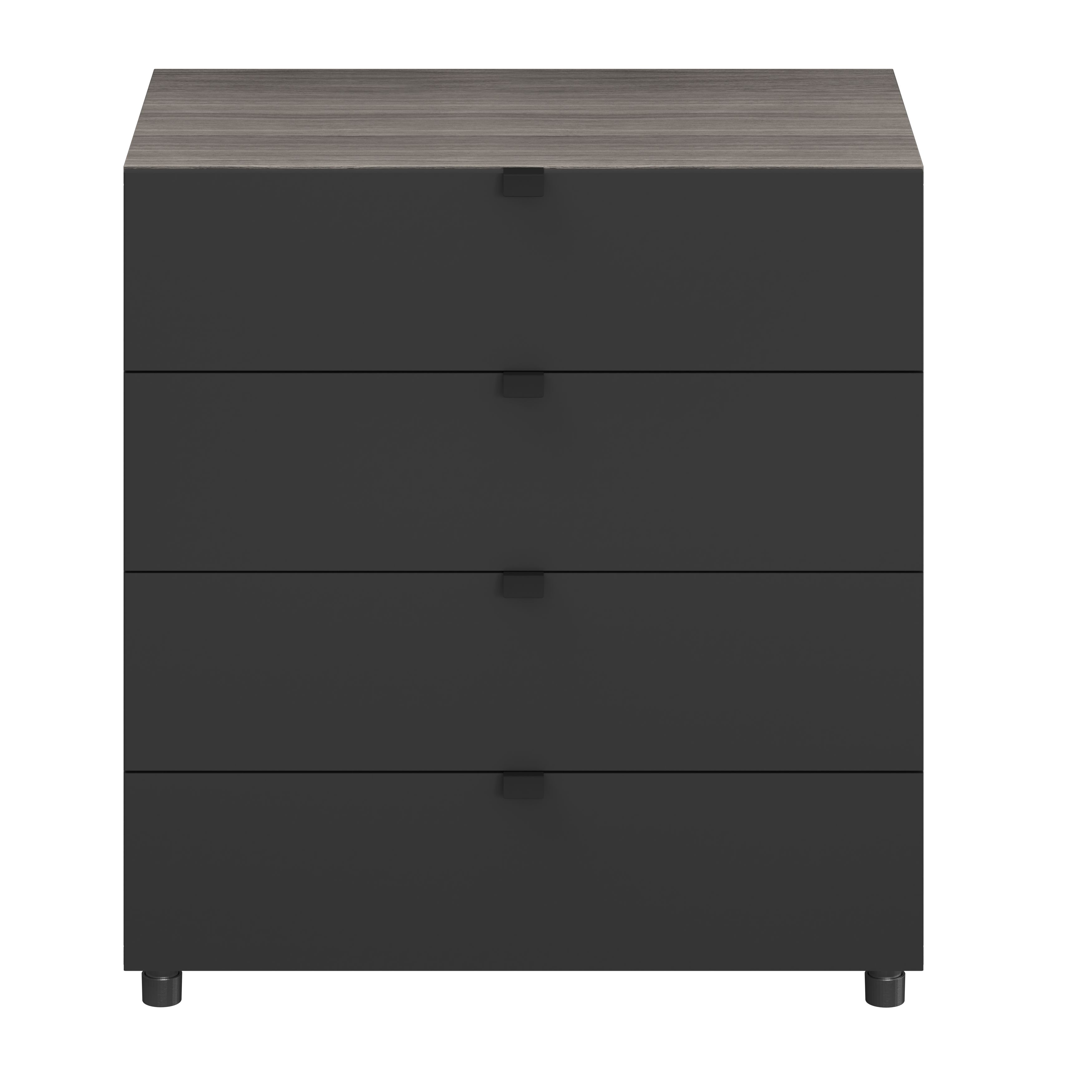 GoodHome Atomia Matt Black Doors & drawers Front Handle (L)3.7cm (D)20.5mm, Pack of 2