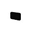 GoodHome Atomia Matt Black Doors & drawers Handle (L)3.7cm, Pack of 2