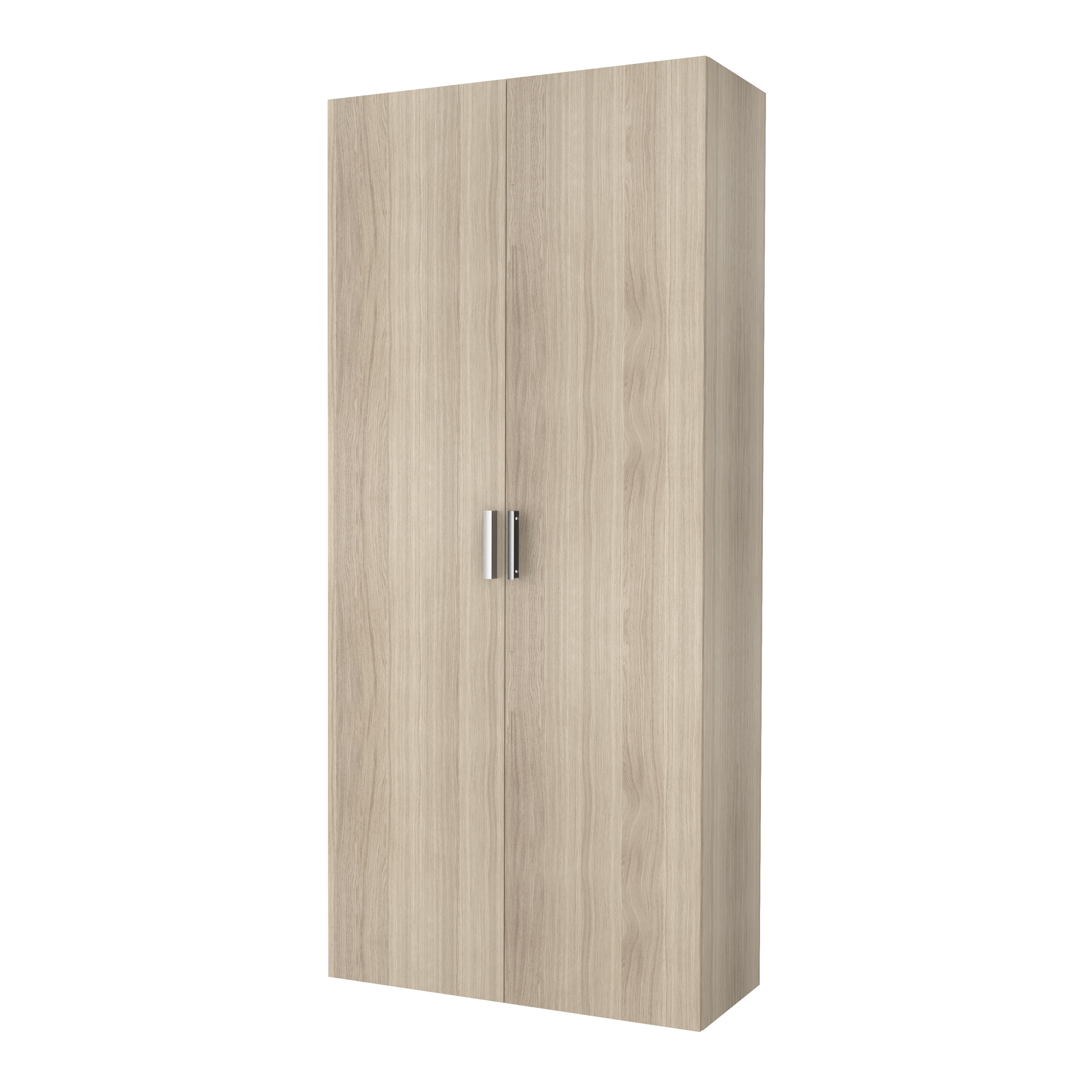 GoodHome Atomia Matt Grey Doors & drawers Edge Handle (L)16.5cm (D)34.5mm, Pack of 2