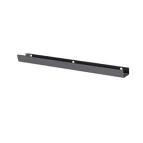 GoodHome Atomia Matt Grey Doors & drawers Edge Handle (L)29.3cm (D)34.5mm, Pack of 2