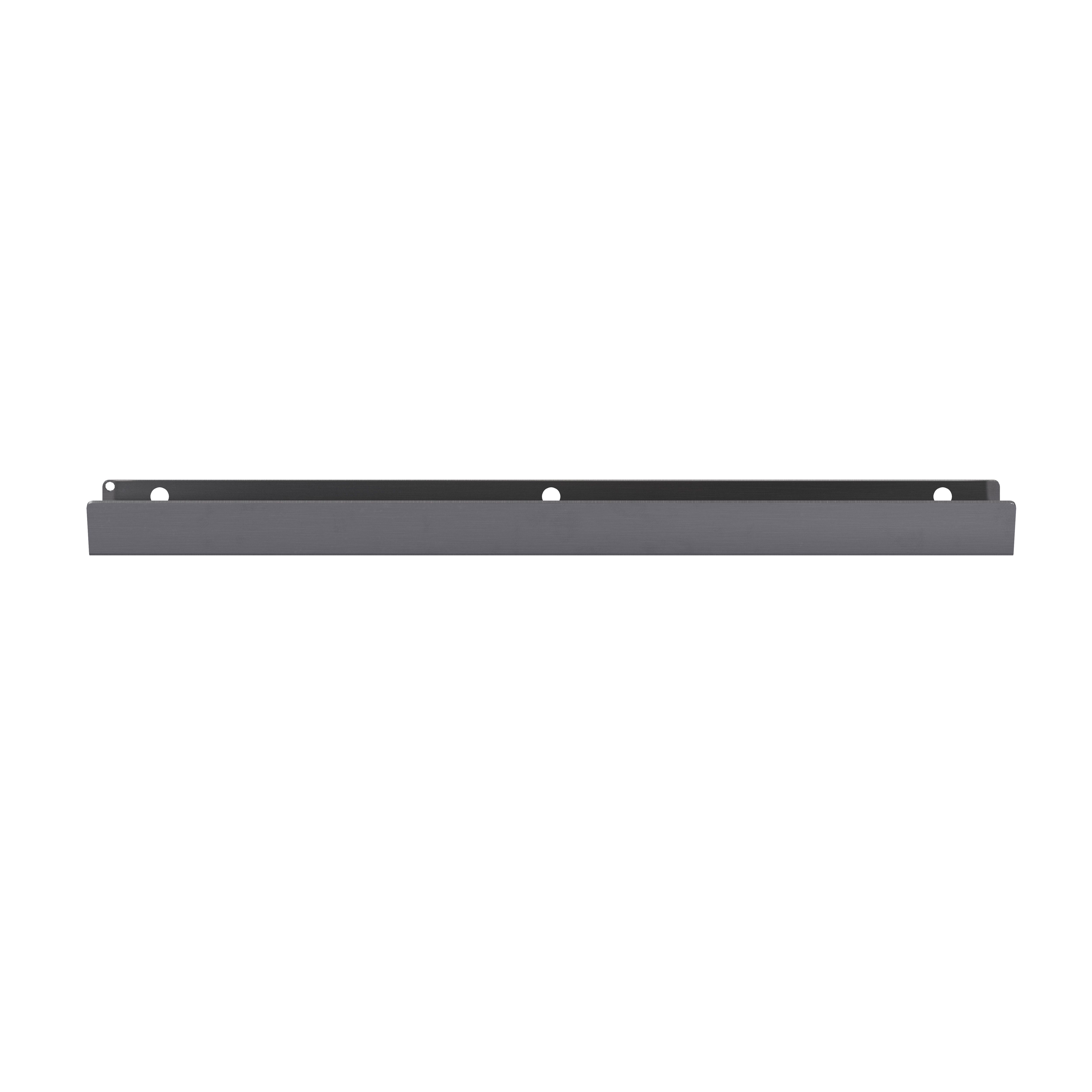 GoodHome Atomia Matt Grey Doors & drawers Edge Handle (L)29.3cm (D)34.5mm, Pack of 2