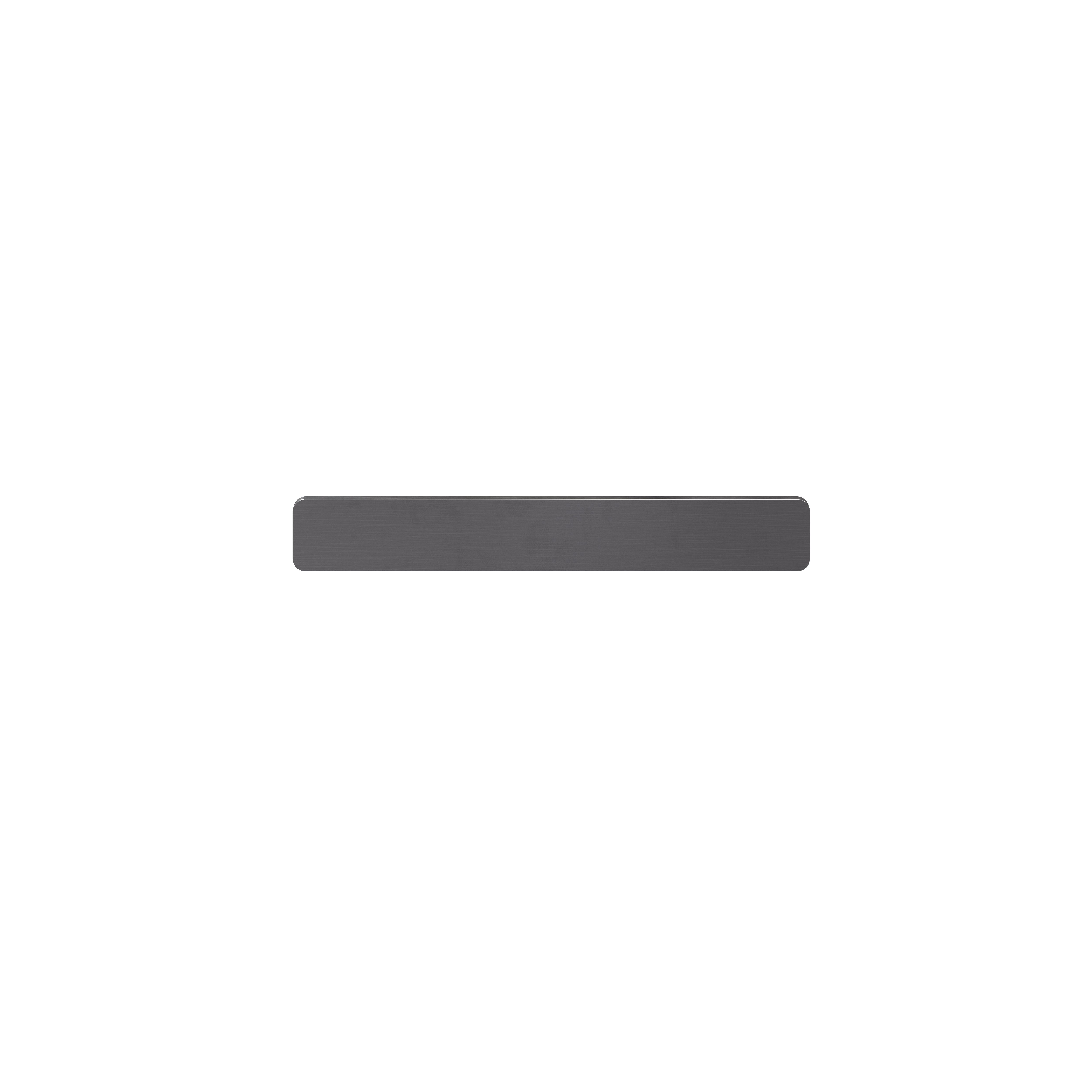 GoodHome Atomia Matt Grey Doors & drawers Front Handle (L)16.5cm (D)20.5mm, Pack of 2