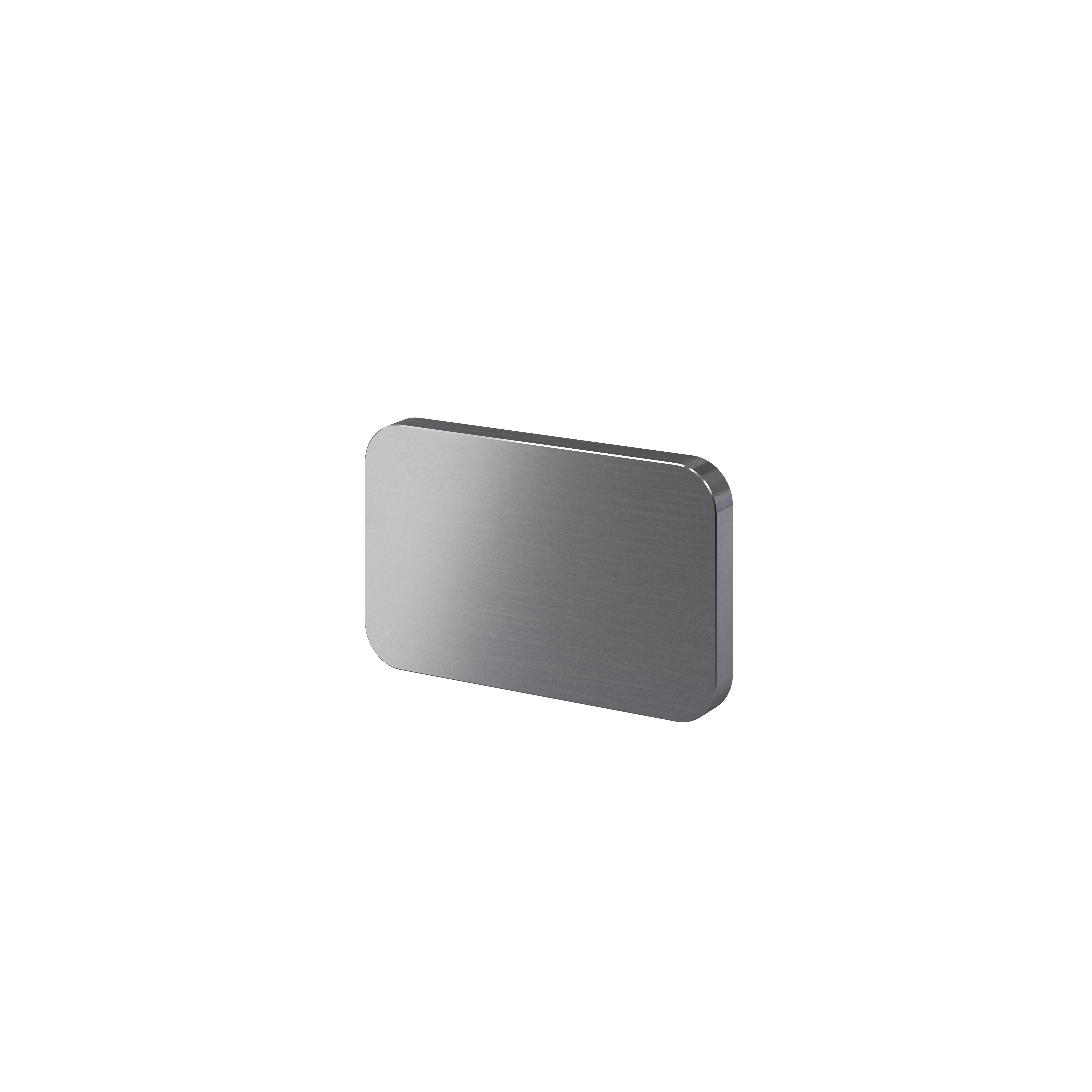 GoodHome Atomia Matt Grey Doors & drawers Front Handle (L)3.7cm (D)20.5mm, Pack of 2