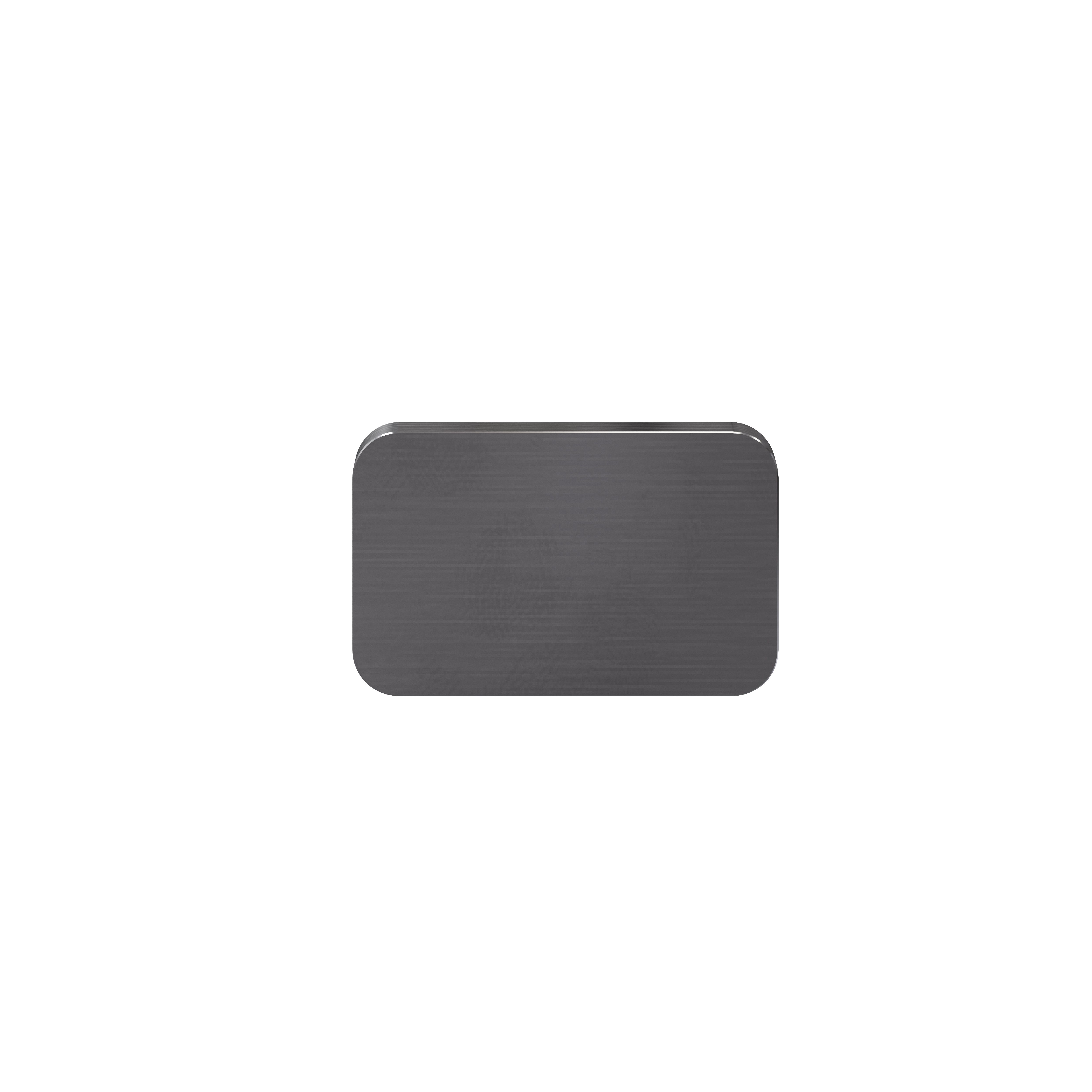 GoodHome Atomia Matt Grey Doors & drawers Front Handle (L)3.7cm (D)20.5mm, Pack of 2