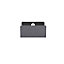 GoodHome Atomia Matt Grey Doors & drawers Handle (L)3.7cm, Pack of 2