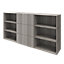 GoodHome Atomia Matt grey oak effect 9 compartment 9 Shelf Freestanding Rectangular Bookcase (H)1125mm (W)2250mm (D)350mm