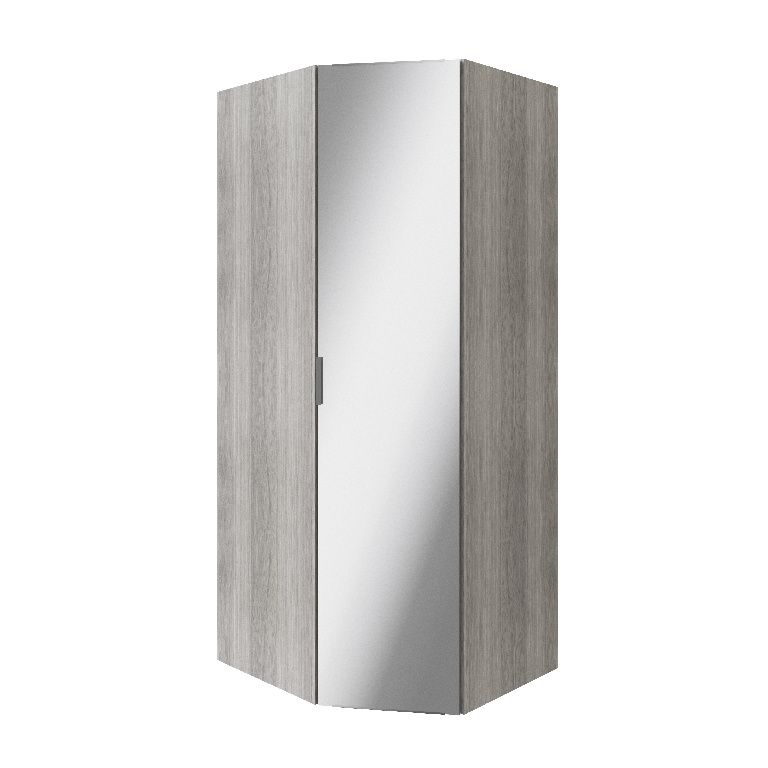 GoodHome Atomia Matt grey oak effect Corner storage unit