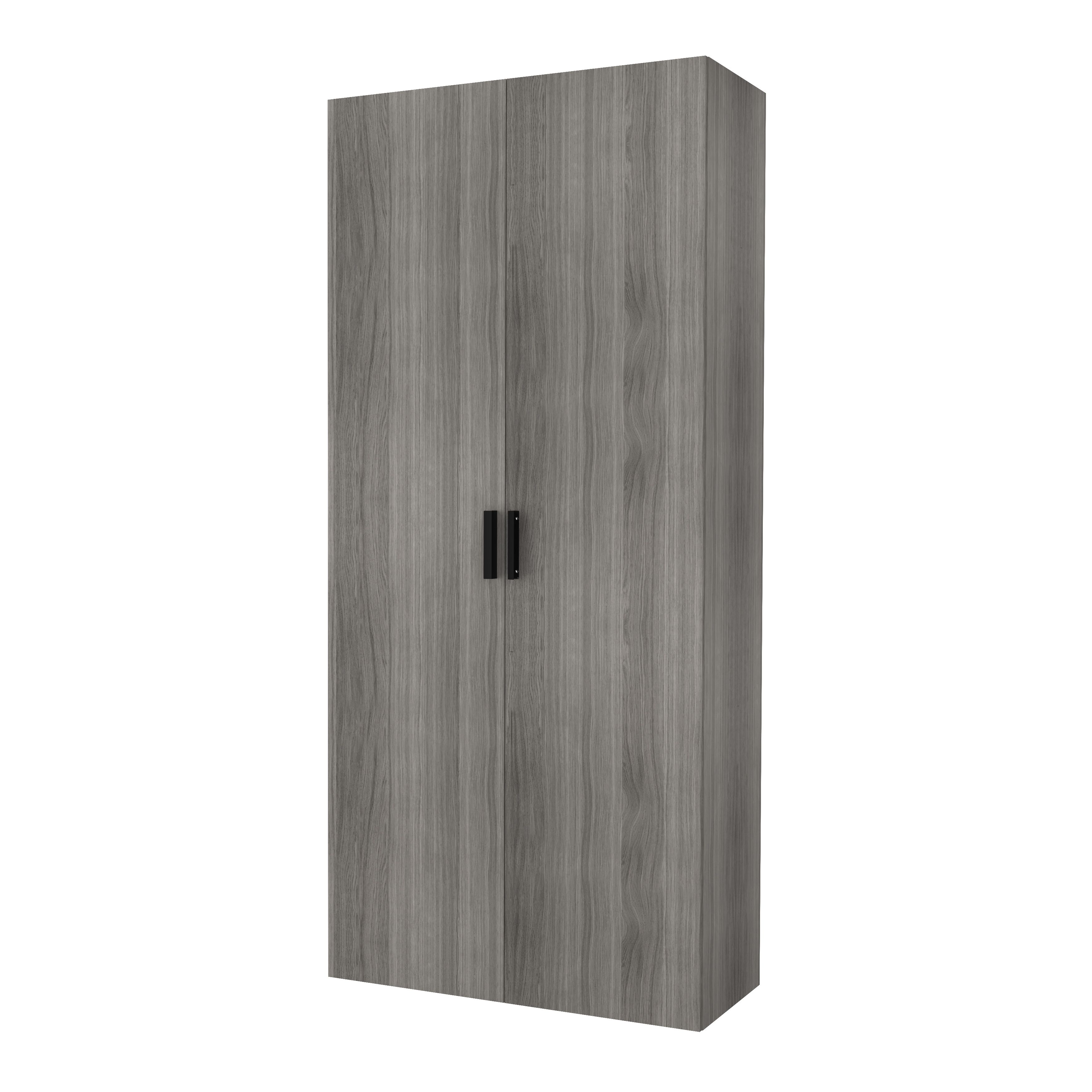 GoodHome Atomia Matt Grey oak effect Grey oak Non-mirrored Modular furniture door, (H) 1872mm (W) 497mm