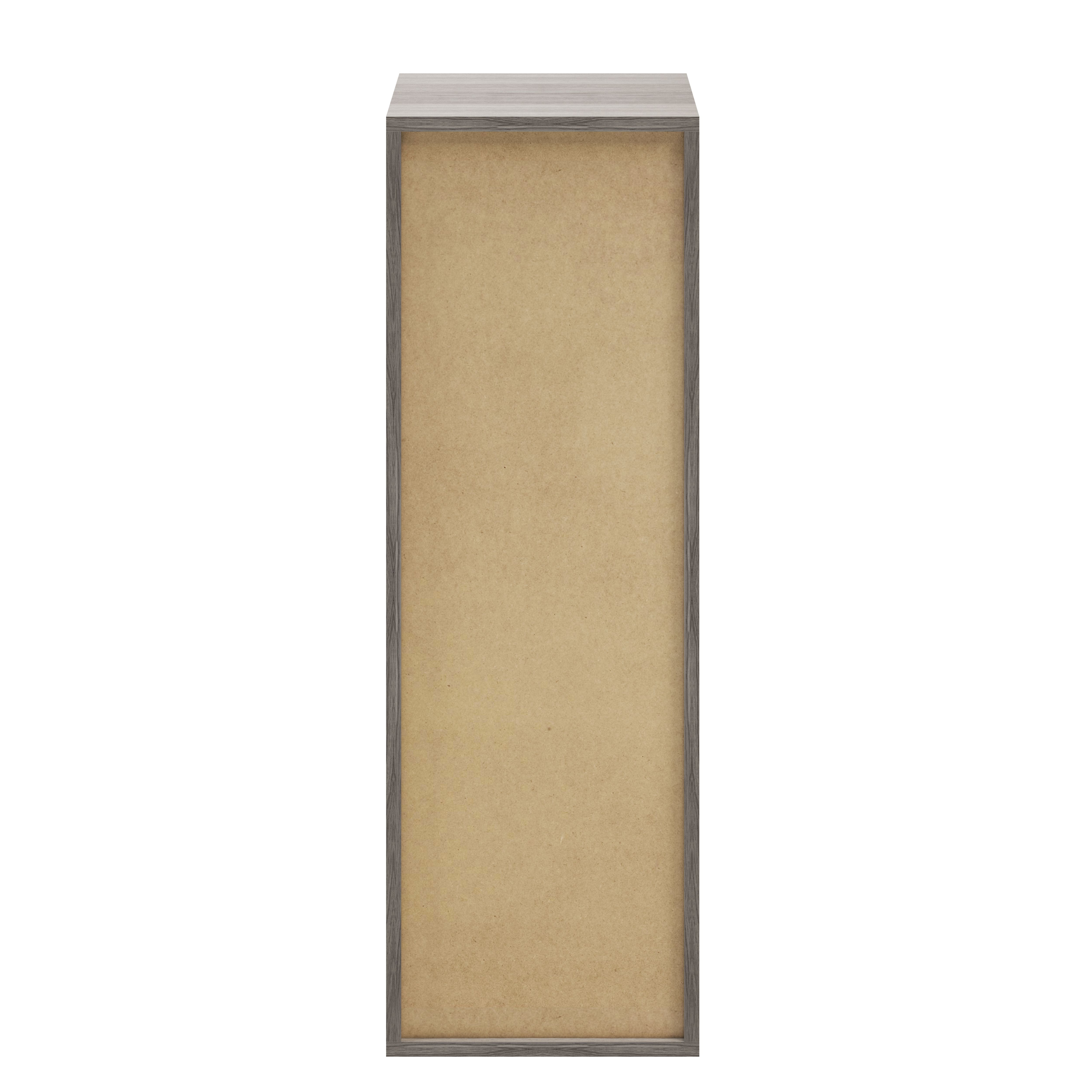 GoodHome Atomia Matt Grey oak effect Modular furniture cabinet, (H)1125mm (W)375mm (D)350mm