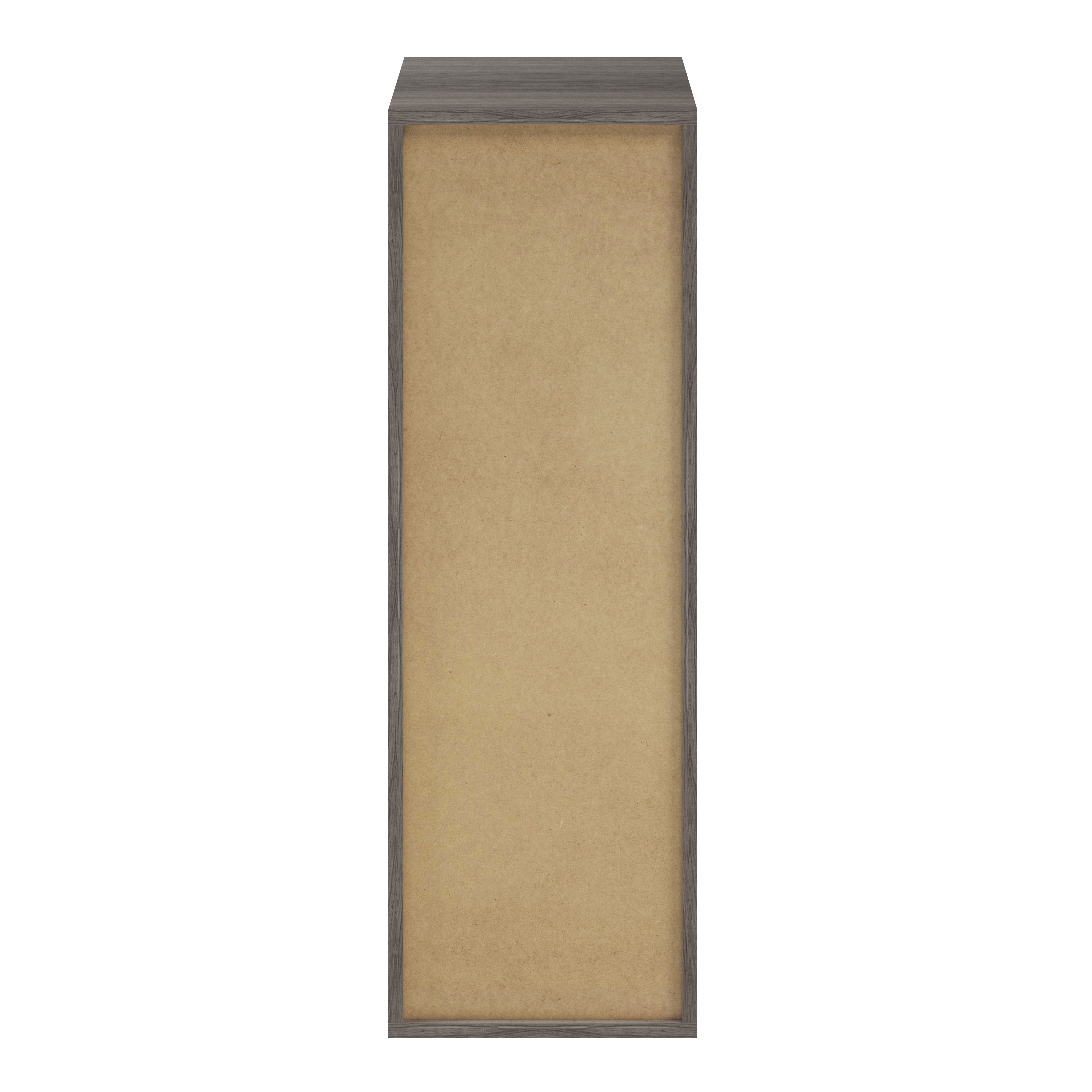 GoodHome Atomia Matt Grey oak effect Modular furniture cabinet, (H)1125mm (W)375mm (D)450mm