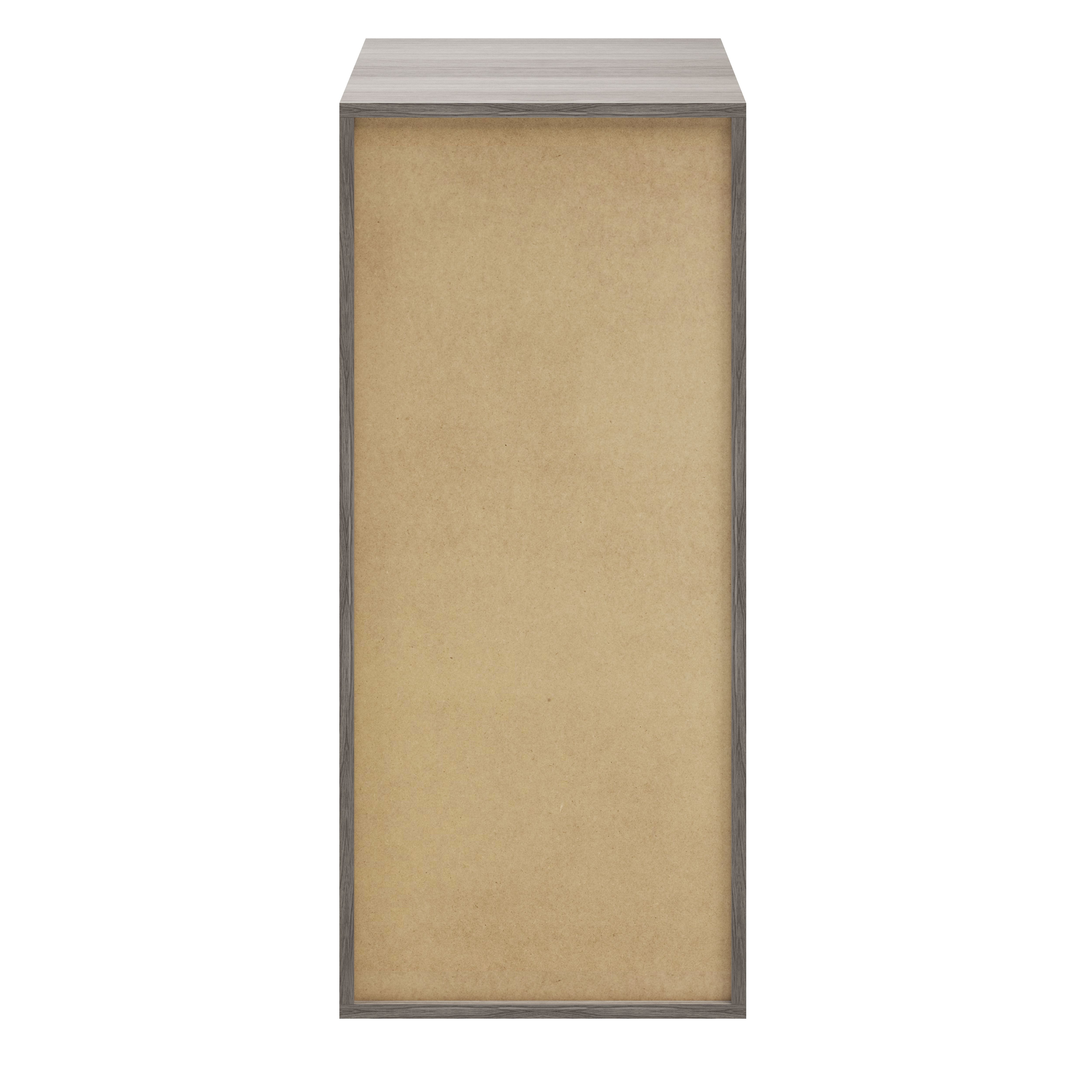 GoodHome Atomia Matt Grey oak effect Modular furniture cabinet, (H)1125mm (W)500mm (D)580mm