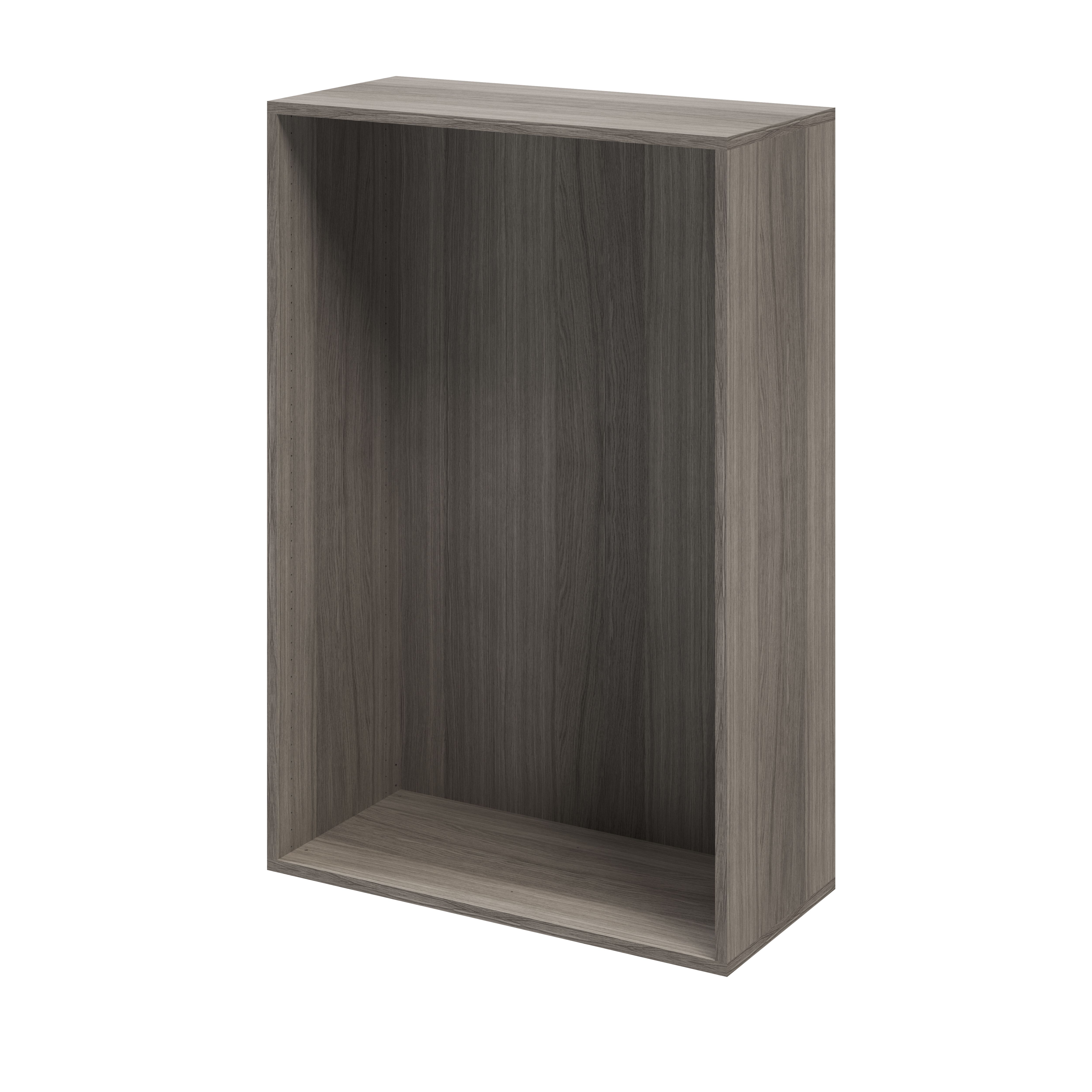 GoodHome Atomia Matt Grey Oak Effect Modular Furniture Cabinet, (H ...