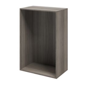 GoodHome Atomia Matt Grey oak effect Modular furniture cabinet, (H)1125mm (W)750mm (D)450mm