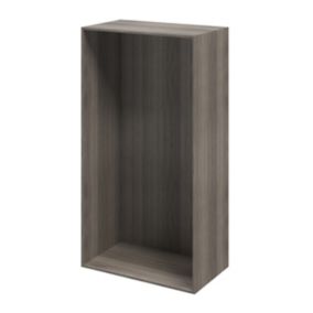 GoodHome Atomia Matt Grey oak effect Modular furniture cabinet, (H)1875mm (W)1000mm (D)580mm