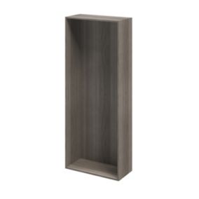 GoodHome Atomia Matt Grey oak effect Modular furniture cabinet, (H)1875mm (W)750mm (D)350mm