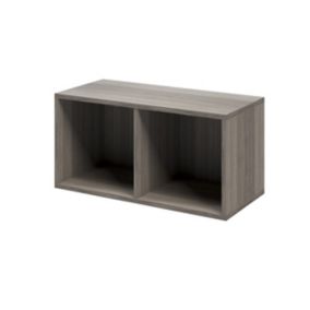 GoodHome Atomia Matt Grey oak effect Modular furniture cabinet, (H)375mm (W)750mm (D)350mm